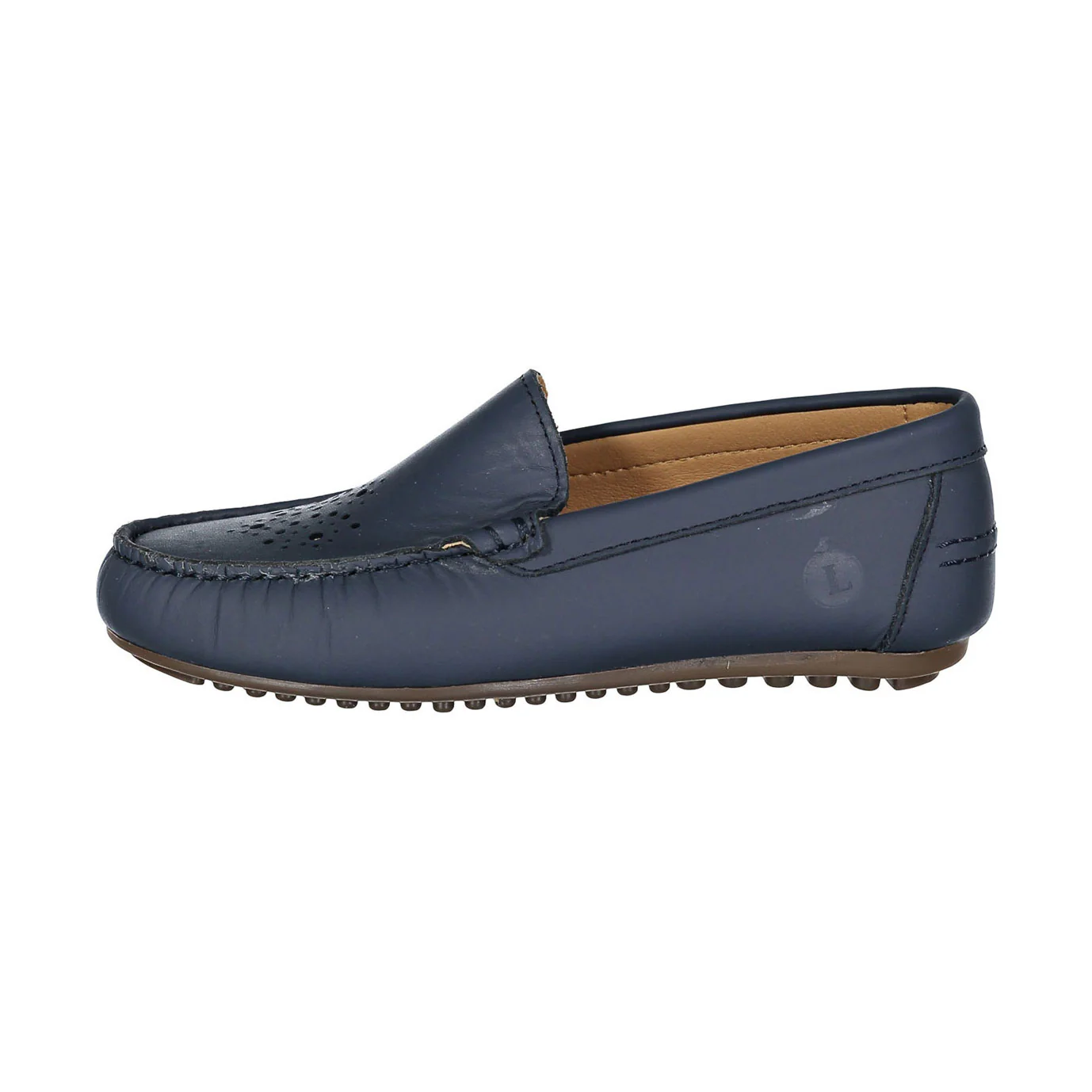 Ladida Shoes Navy Eyelet Design Loafers - Image 2