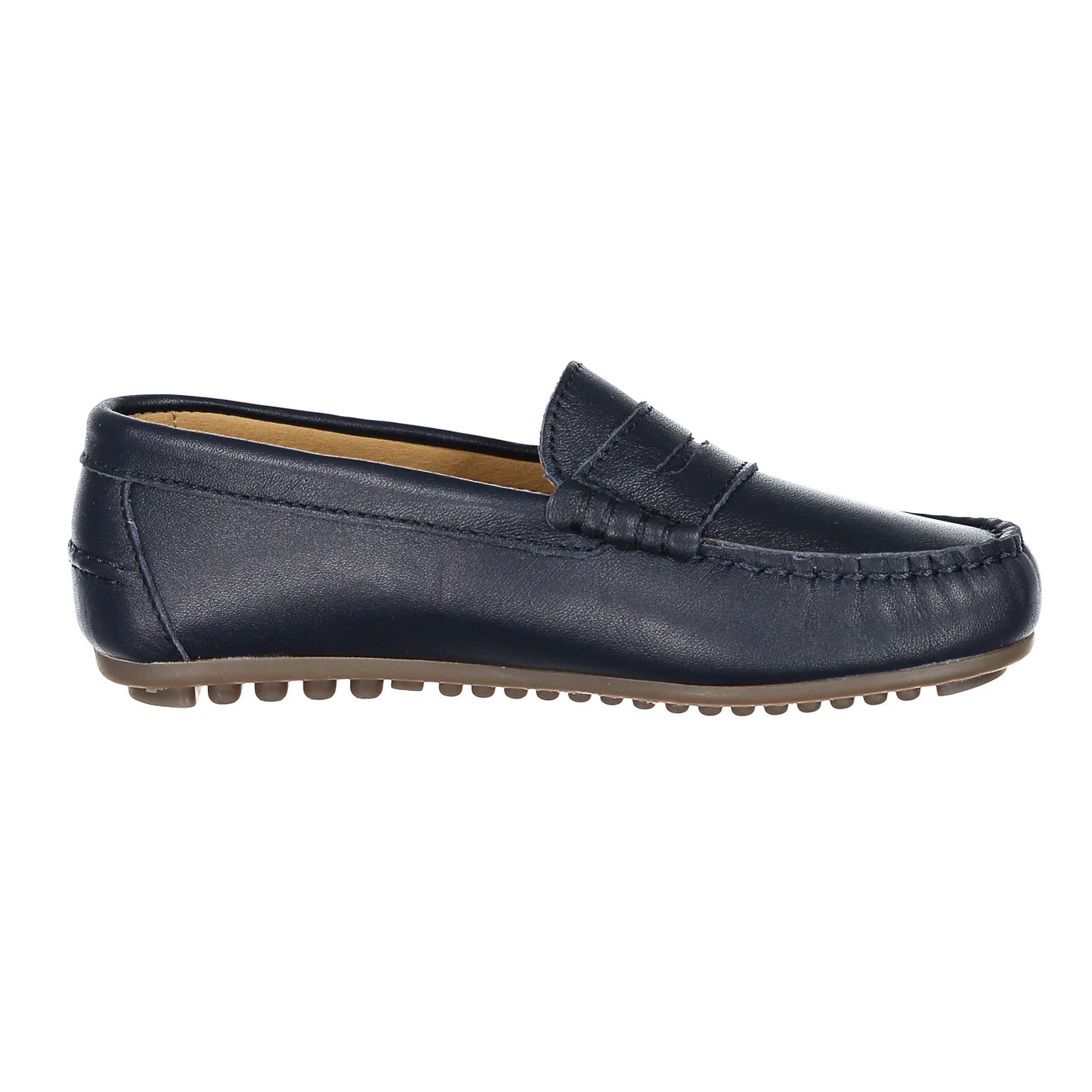 Ladida Shoes Navy Leather Loafers - Image 3