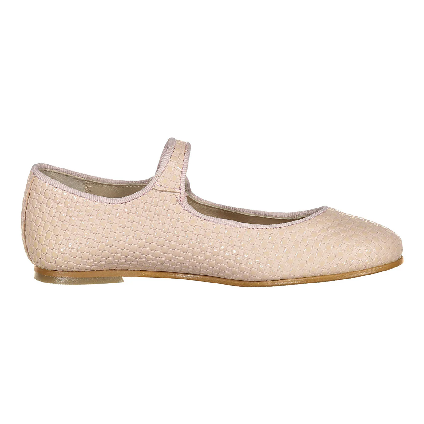 Ladida Shoes Nude Woven Leather Mary Janes - Image 3