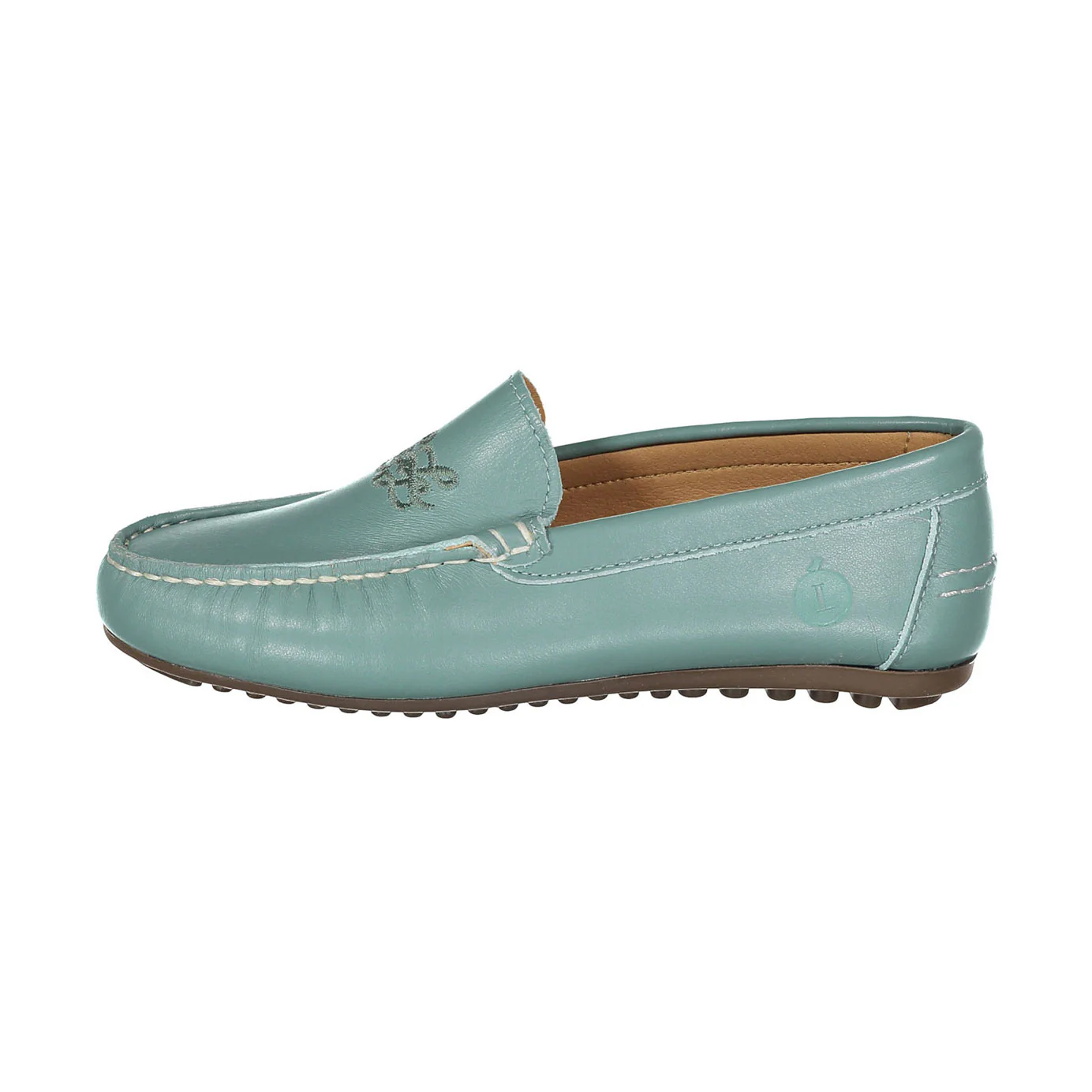Ladida Shoes Teal Logo Embroidered Loafer - Image 2