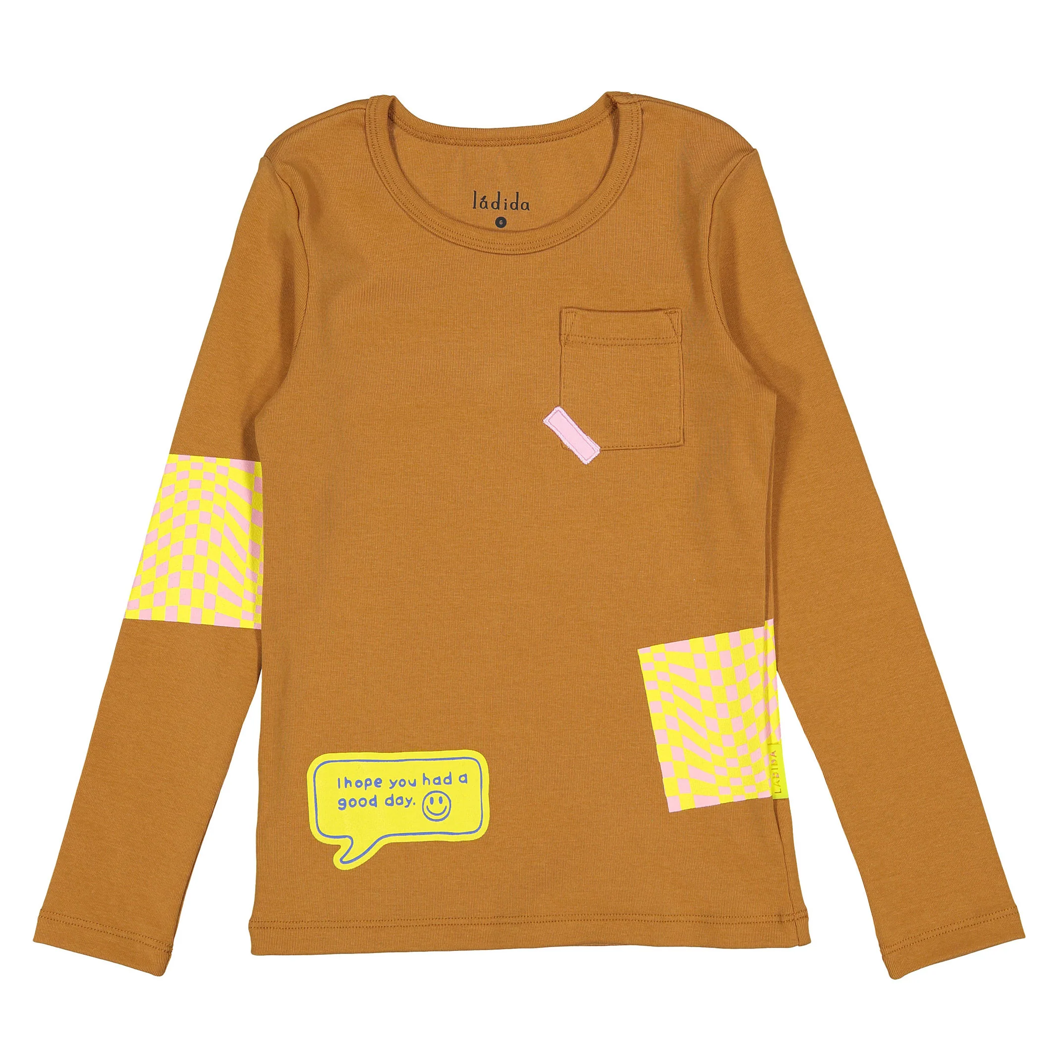 Ladida WKND Brown Patch Tee