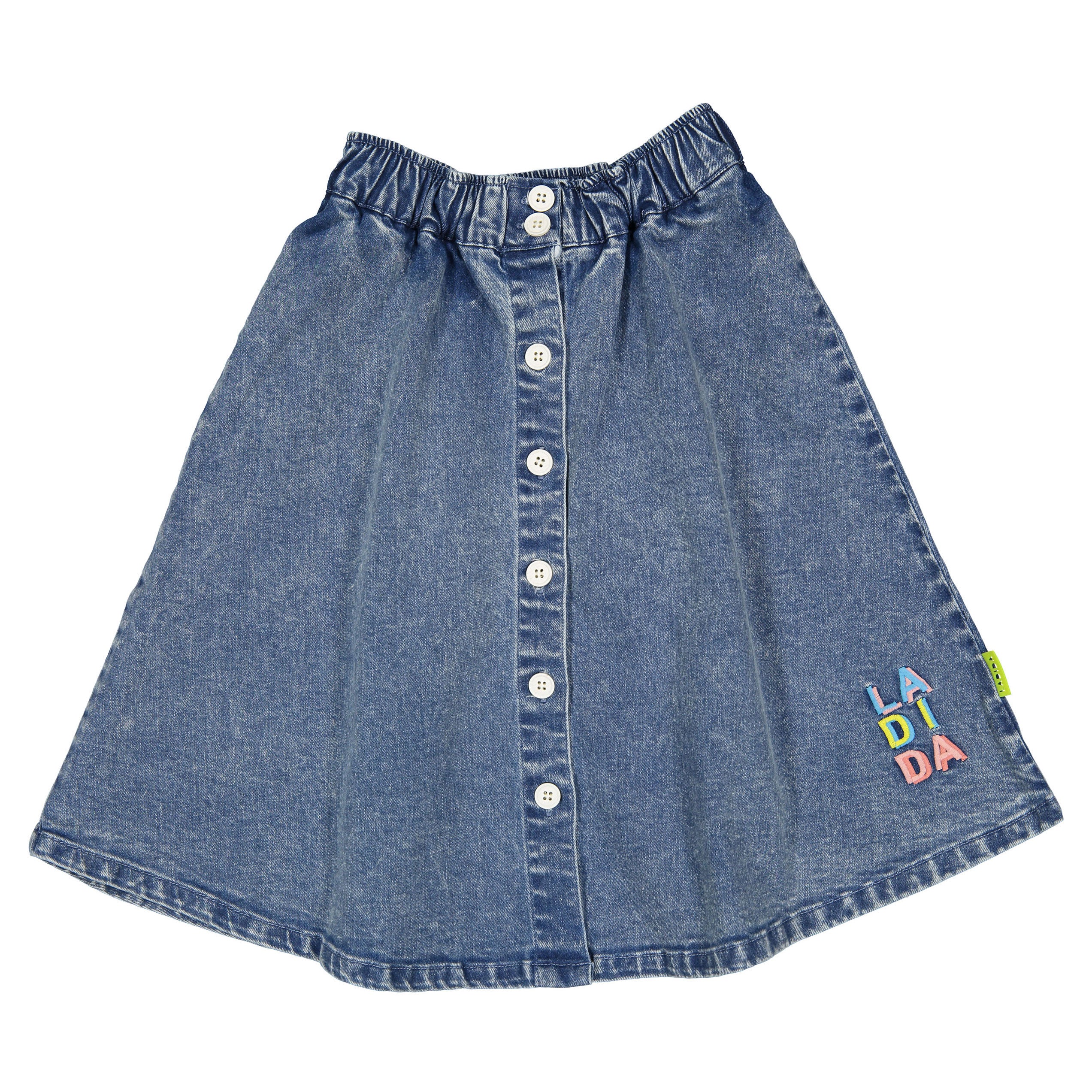 Ladida WKND Denim Button Down Skirt