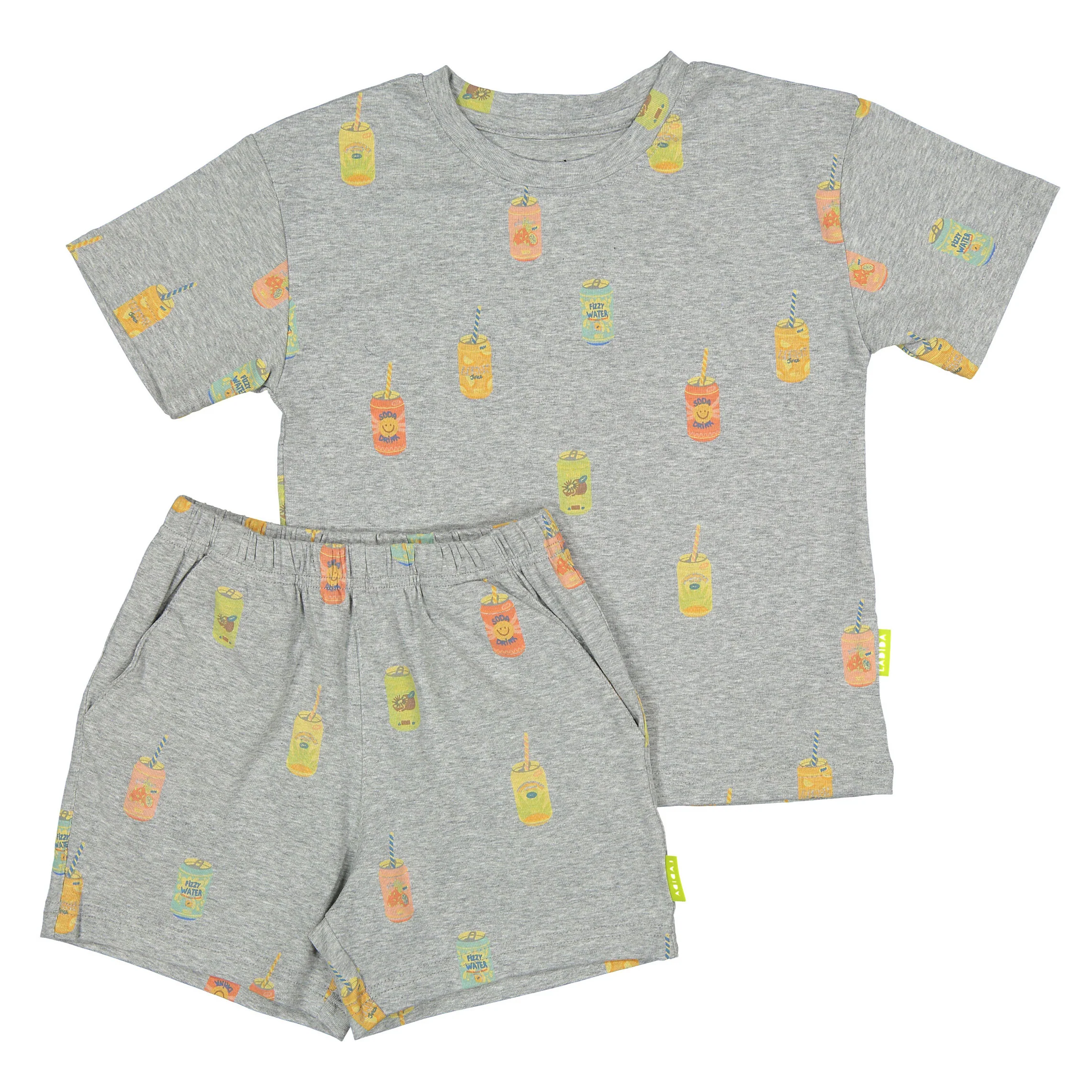 Ladida WKND Heather Grey Soda Printed Set