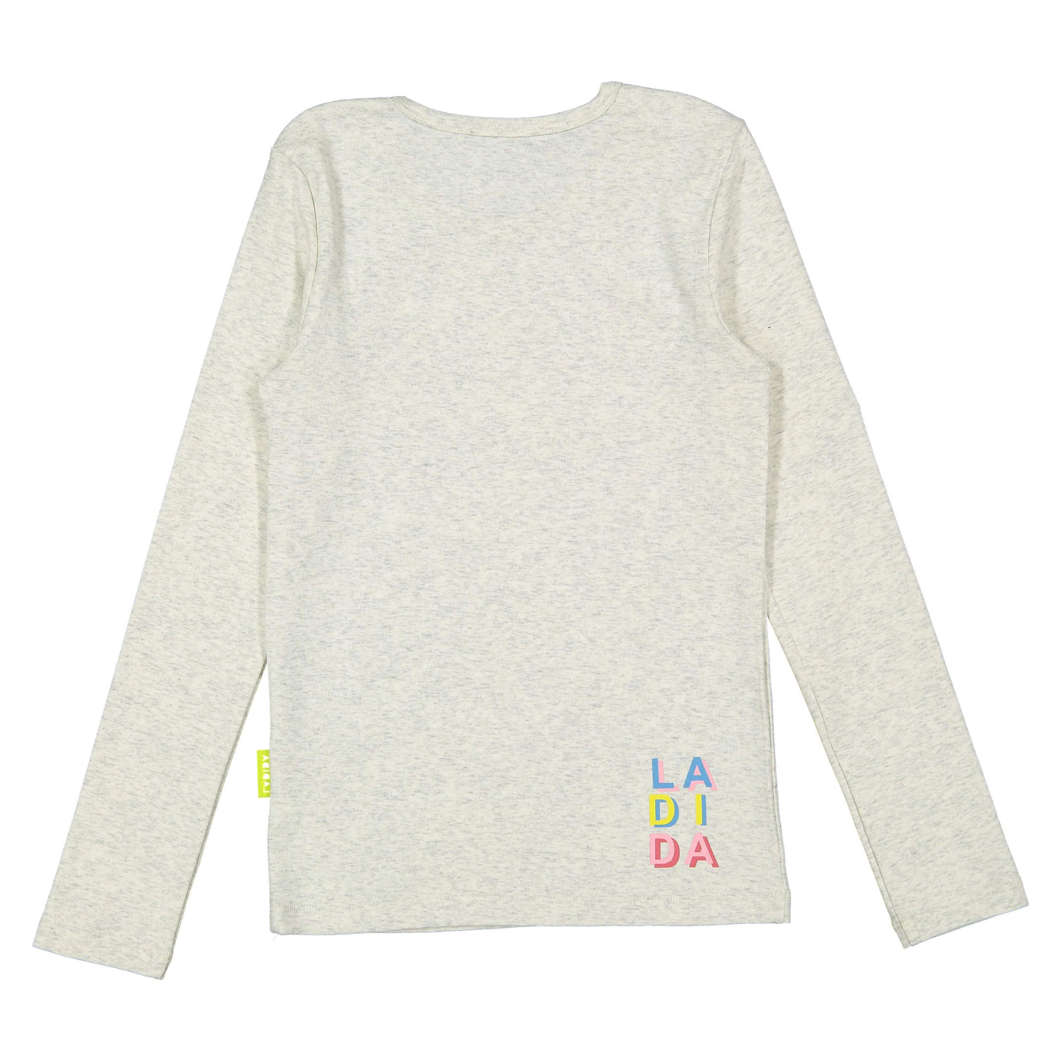 Ladida WKND Heathered Oatmeal Logo Tee - Image 2