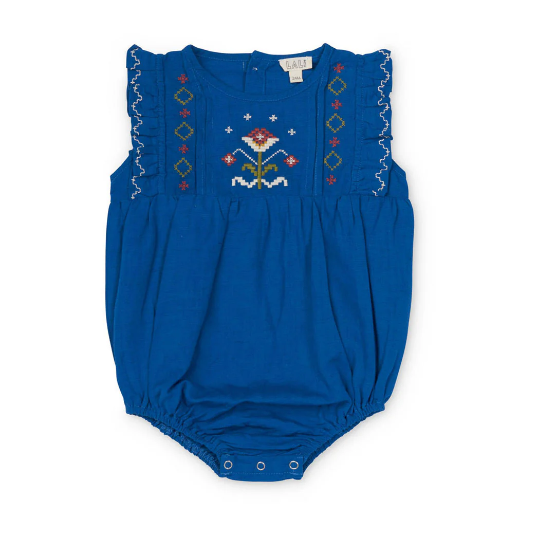 Lali Agean Blue Flora Romper