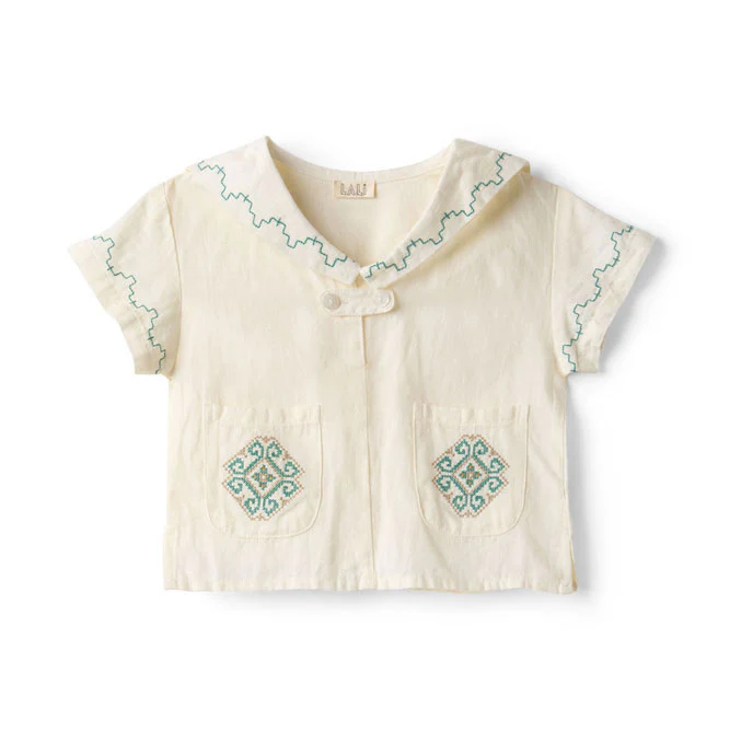 Lali  Antique White Sailor Shirt