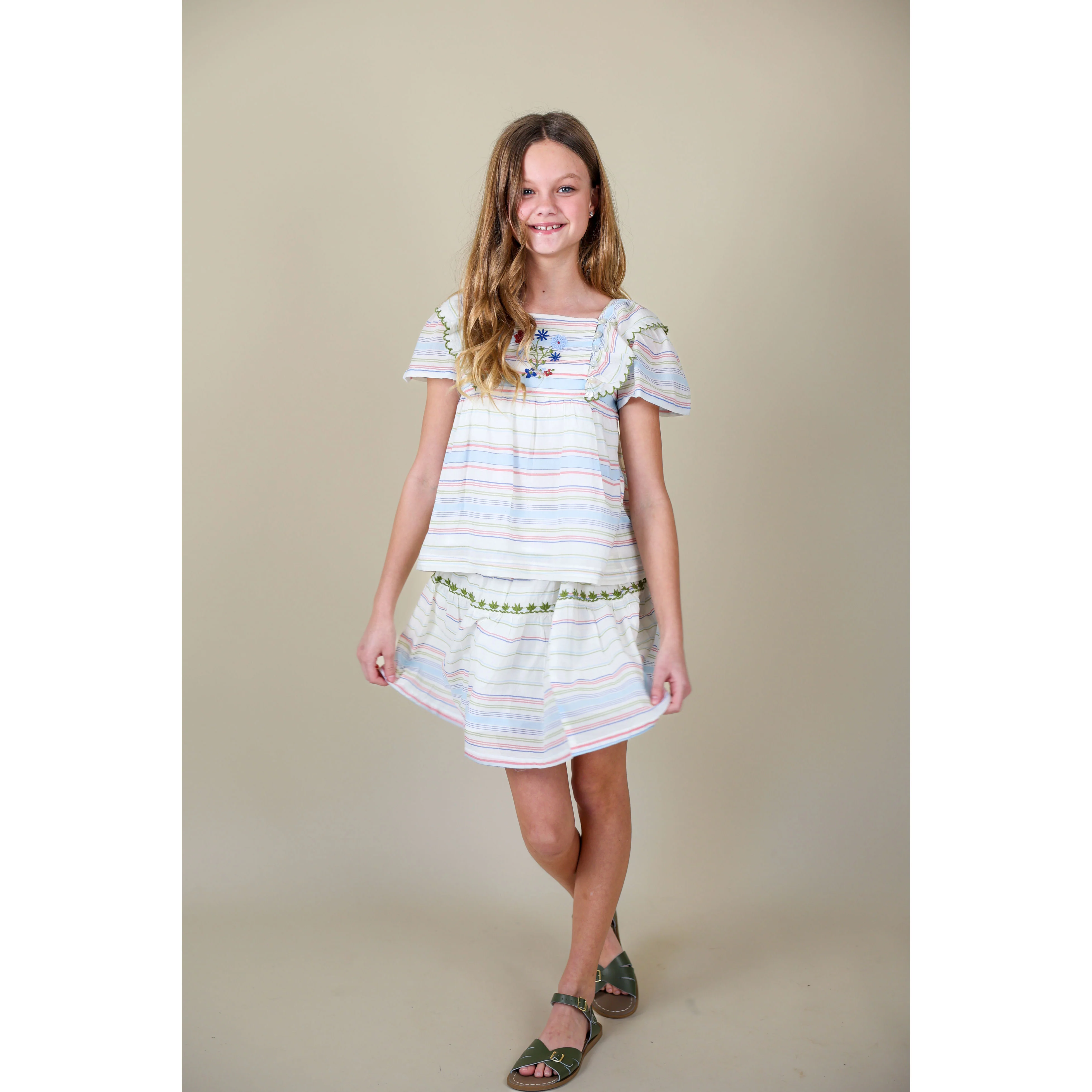 Lali Border Stripe Lucy Skirt Set - Image 2