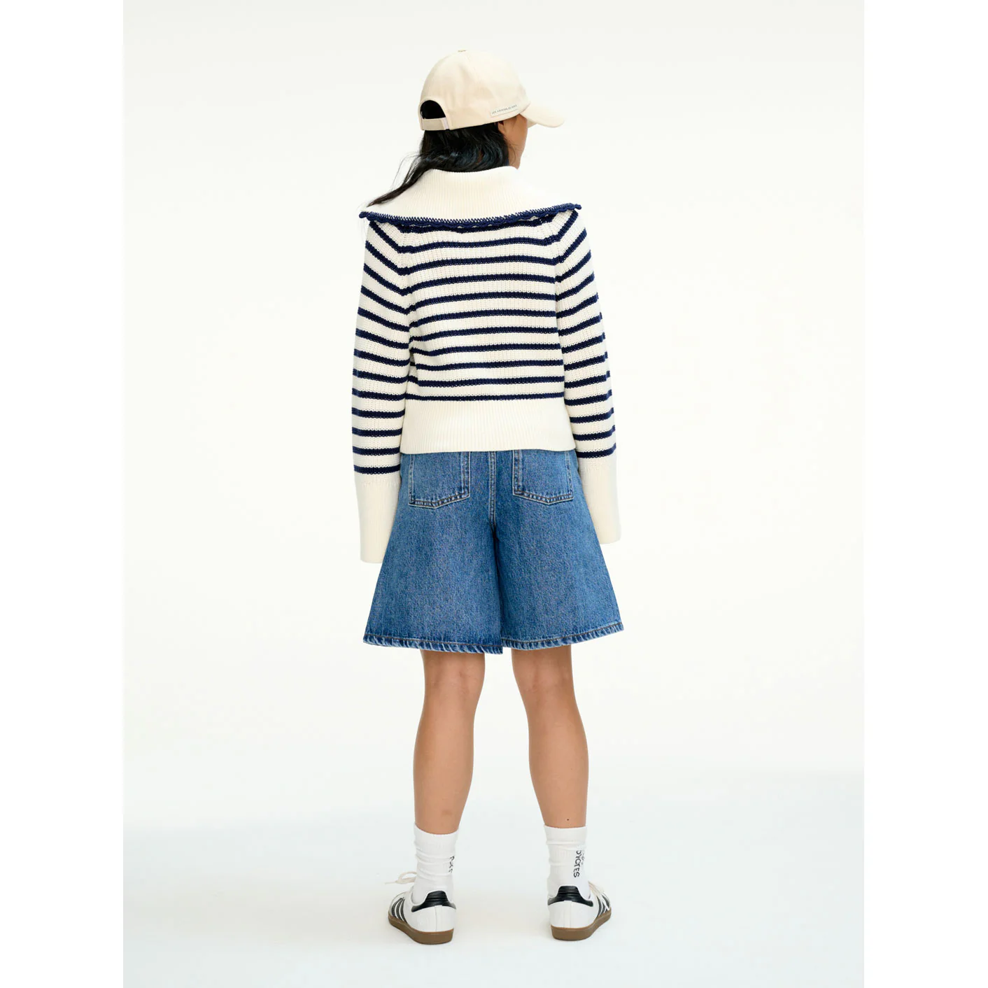 Les Coyotes De Paris Classic Stripe Half Zip Pullover - Image 4