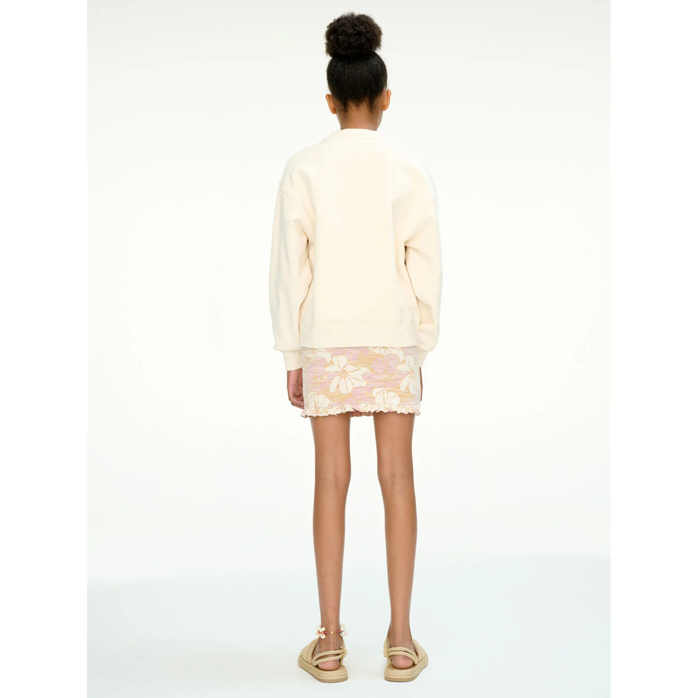 Les Coyotes De Paris Cream Relaxed Fit Artwork Sweatshirt - Image 3
