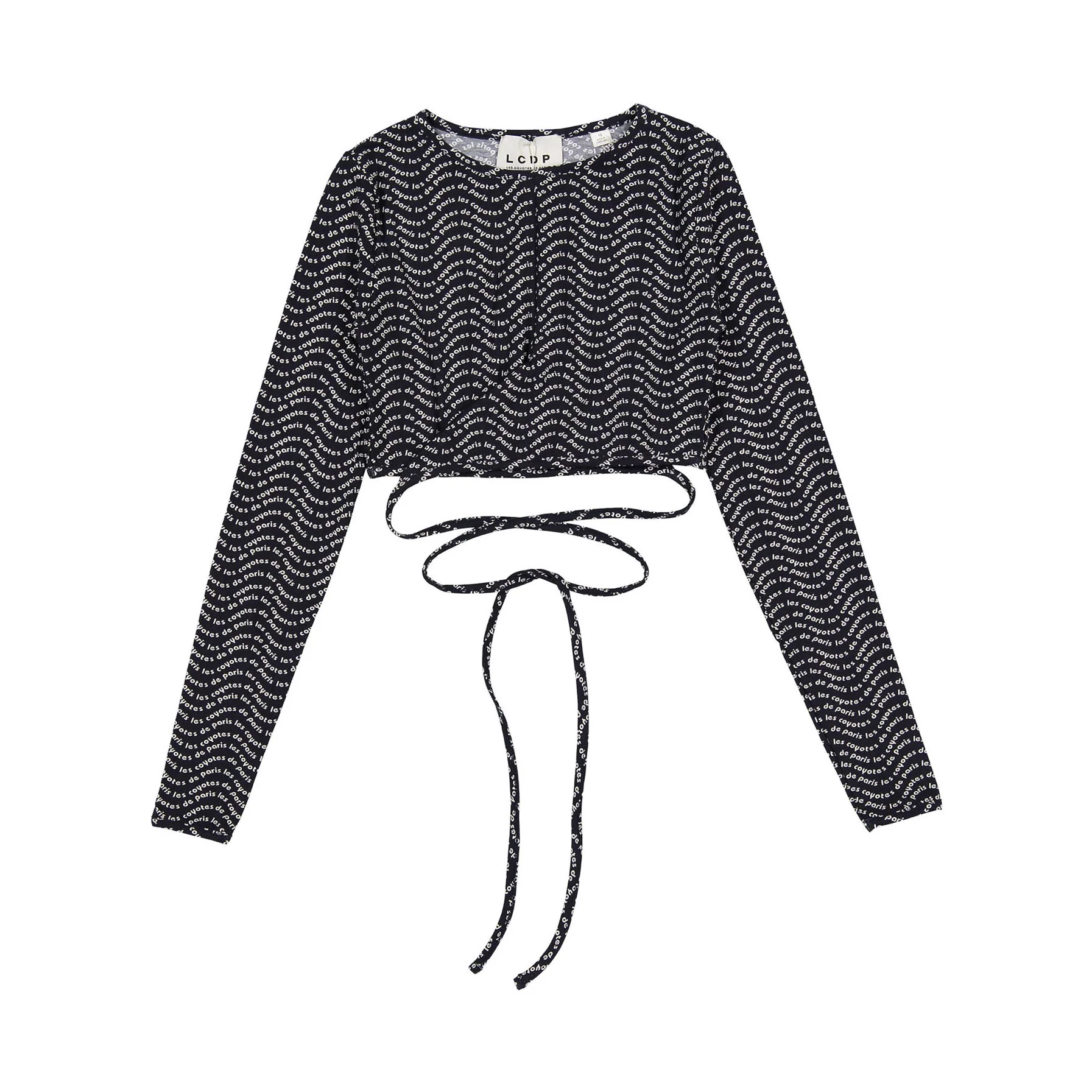 Les Coyotes De Paris Logo Wave Printed Top