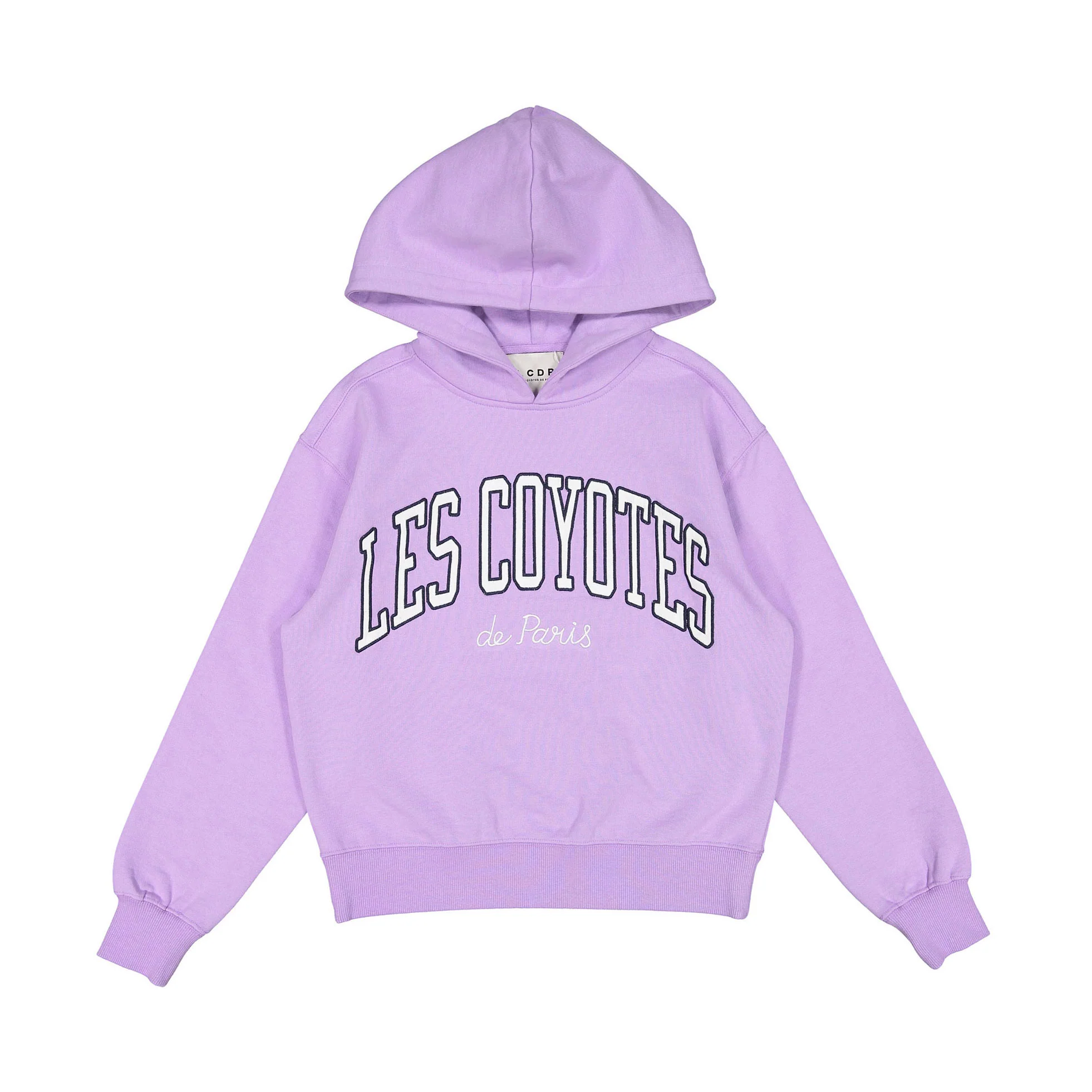 Les Coyotes De Paris Wild Violet Elaxed Fit Collage Hoodie