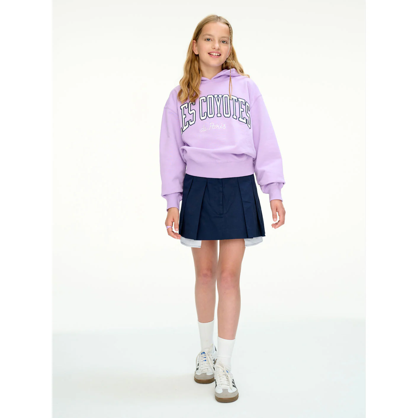 Les Coyotes De Paris Wild Violet Elaxed Fit Collage Hoodie - Image 2