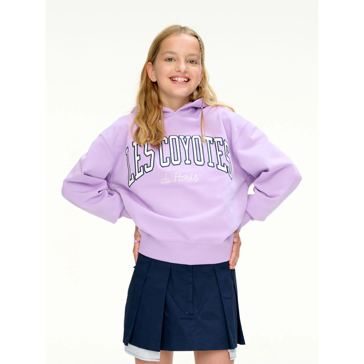 Les Coyotes De Paris Wild Violet Elaxed Fit Collage Hoodie - Image 4
