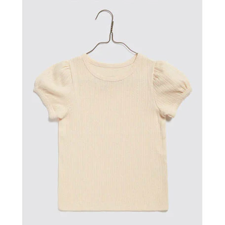 Little Cotton Clothes Buttermilk Pointelle T-Shirt