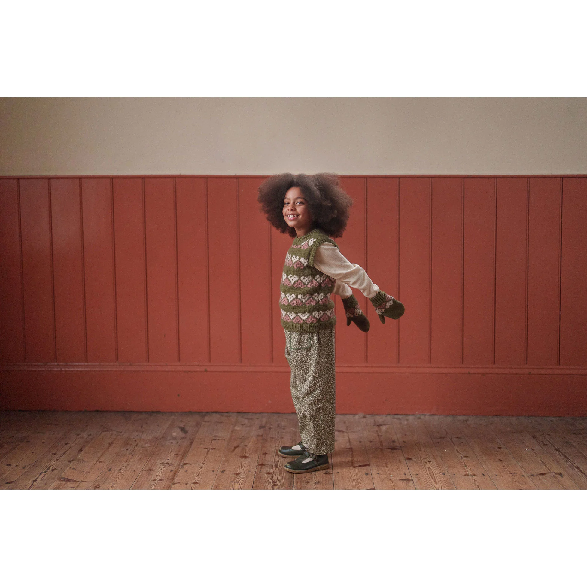 Little Cotton Clothes Combe Floral Charlotte Trousers - Image 3
