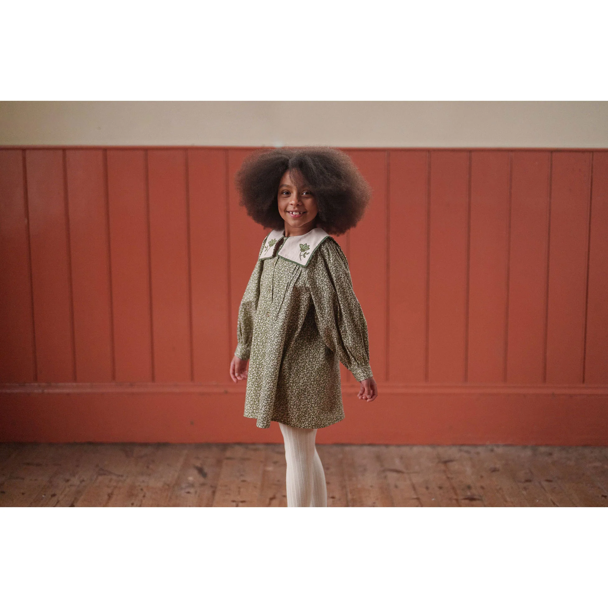 Little Cotton Clothes Combe Floral Malia Dress - Image 3