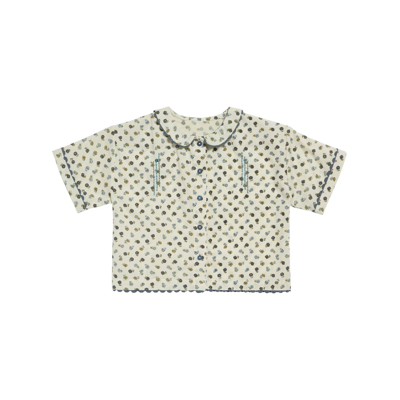 Little Cotton Clothes Daisy Floral Laurie Blouse