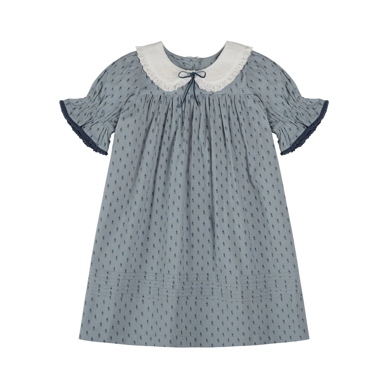 Little Cotton Clothes Dorset Floral Organic Iris Dress