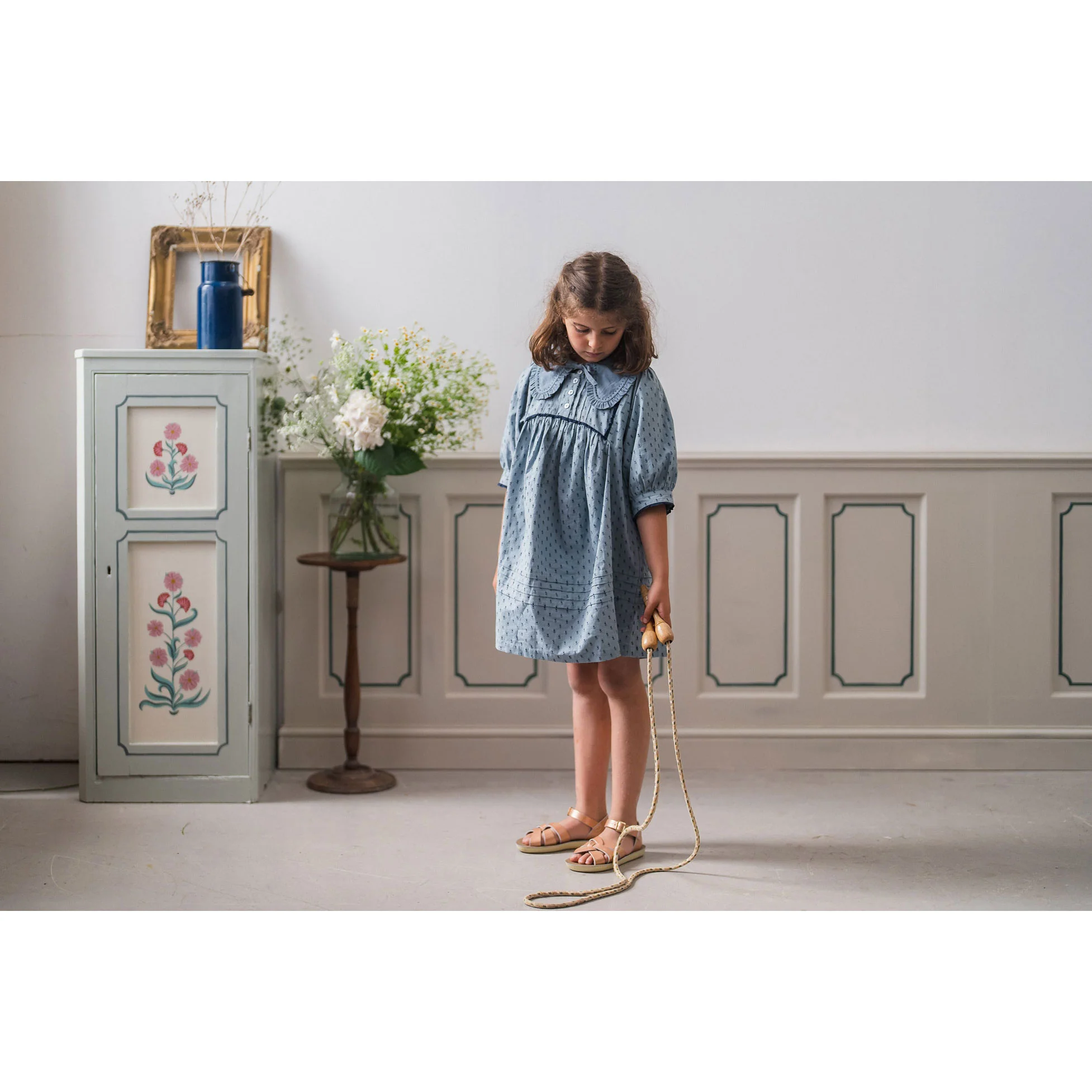 Little Cotton Clothes Dorset Floral Organic Lottie Dress - Image 5