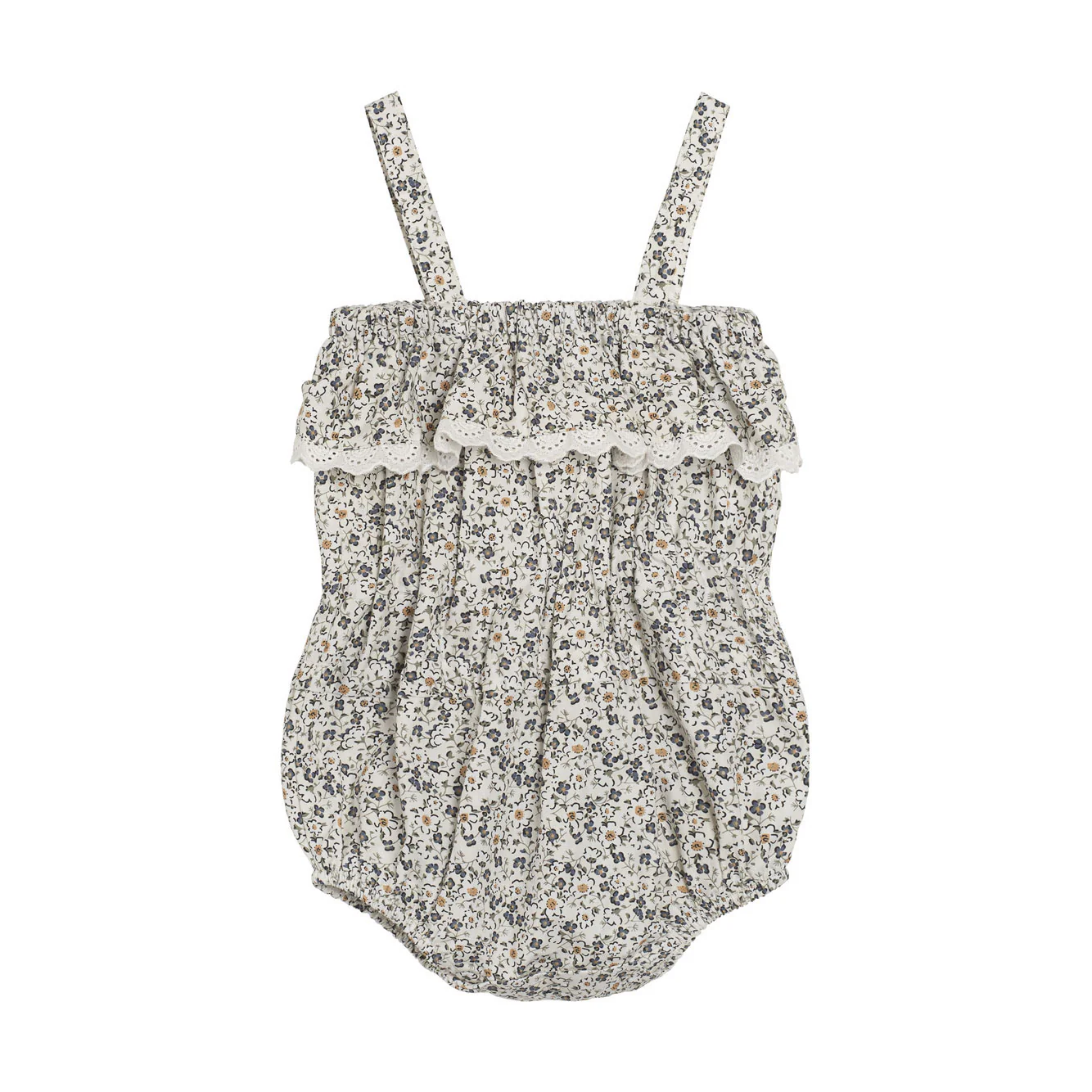 Little Cotton Clothes Evesham Floral Organic Nelly Romper