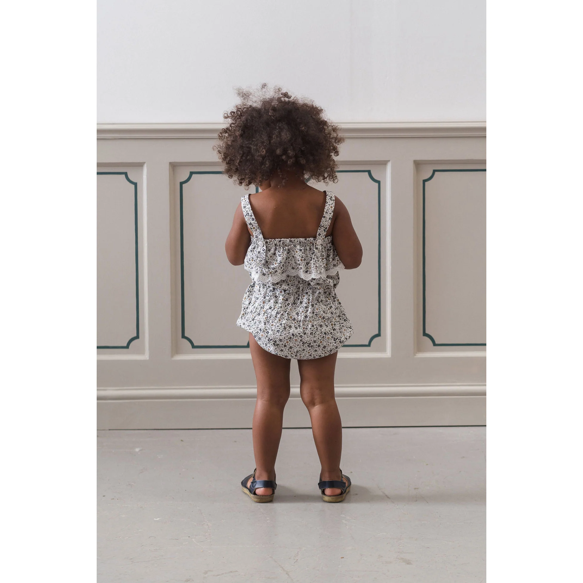 Little Cotton Clothes Evesham Floral Organic Nelly Romper - Image 3