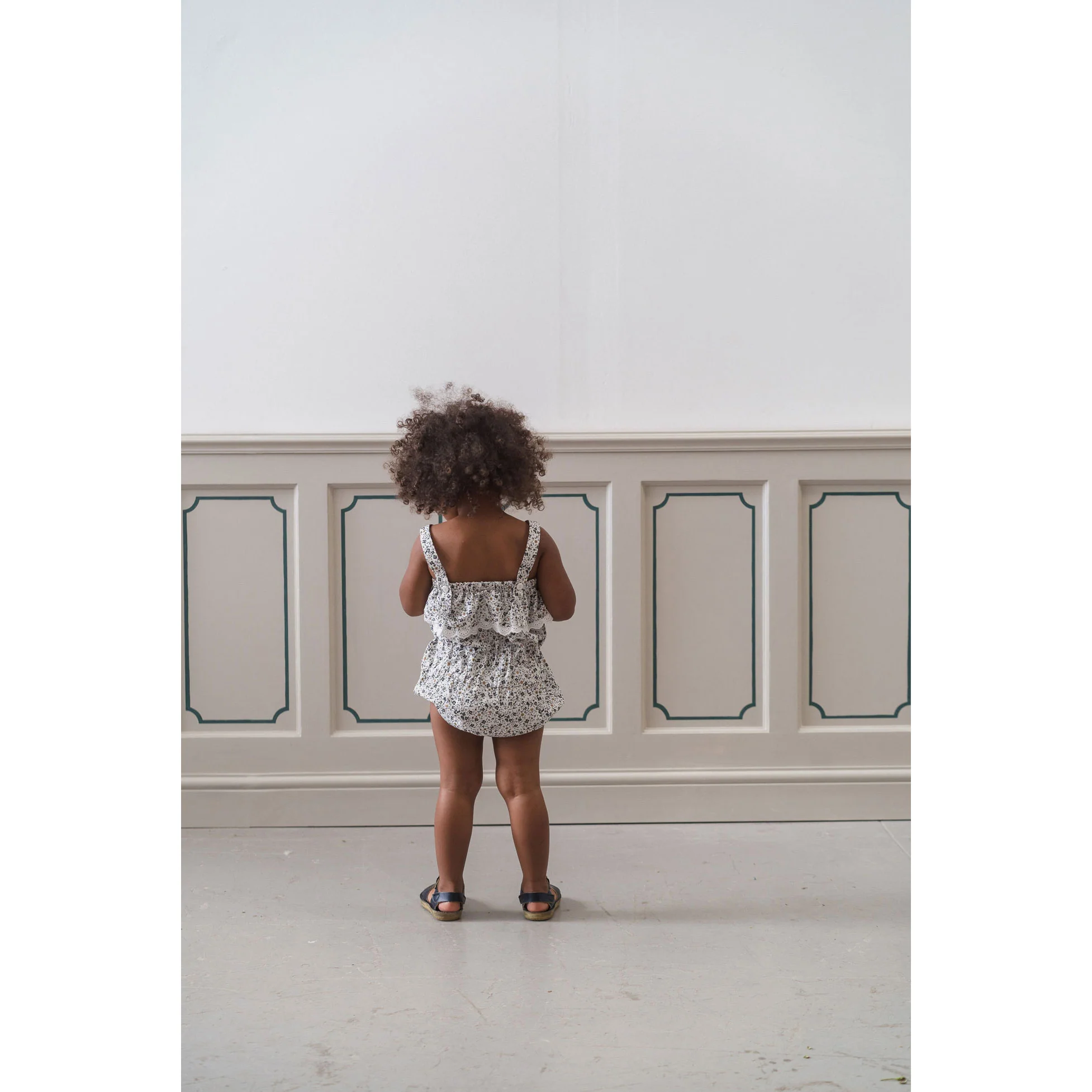 Little Cotton Clothes Evesham Floral Organic Nelly Romper - Image 4