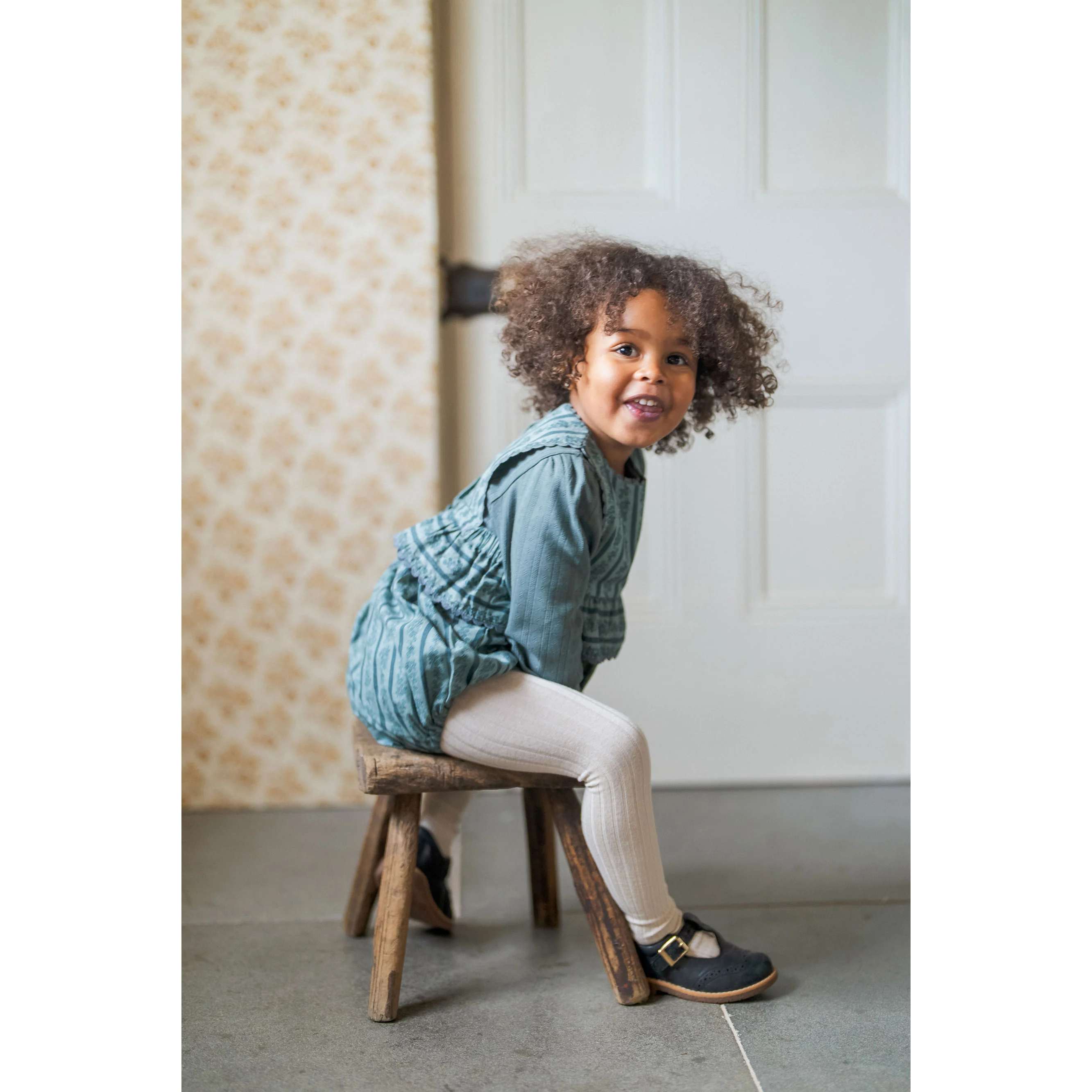 Little Cotton Clothes Garland Floral Frilly Romper - Image 4