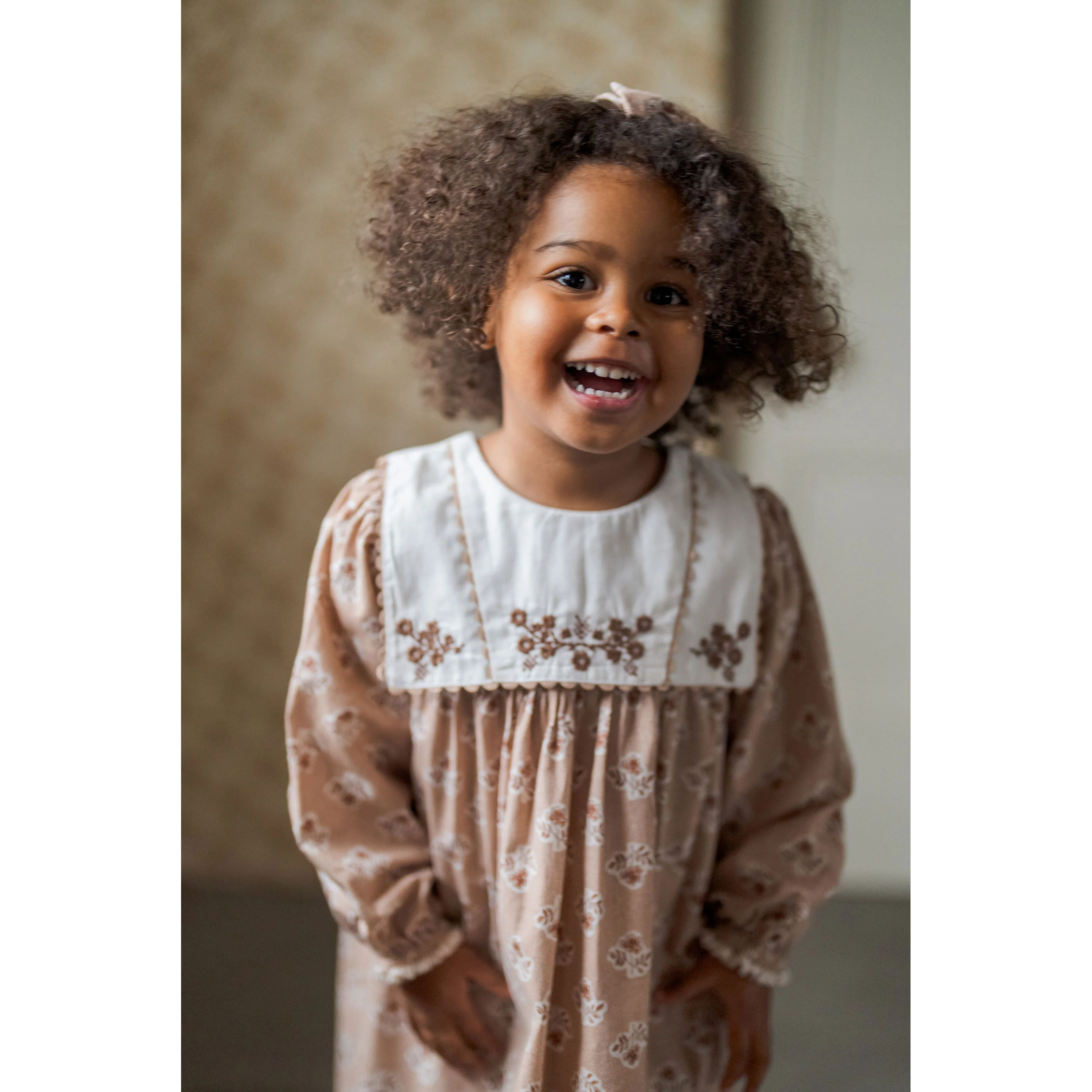 Little Cotton Clothes Hollyhock Floral Della Dress - Image 2