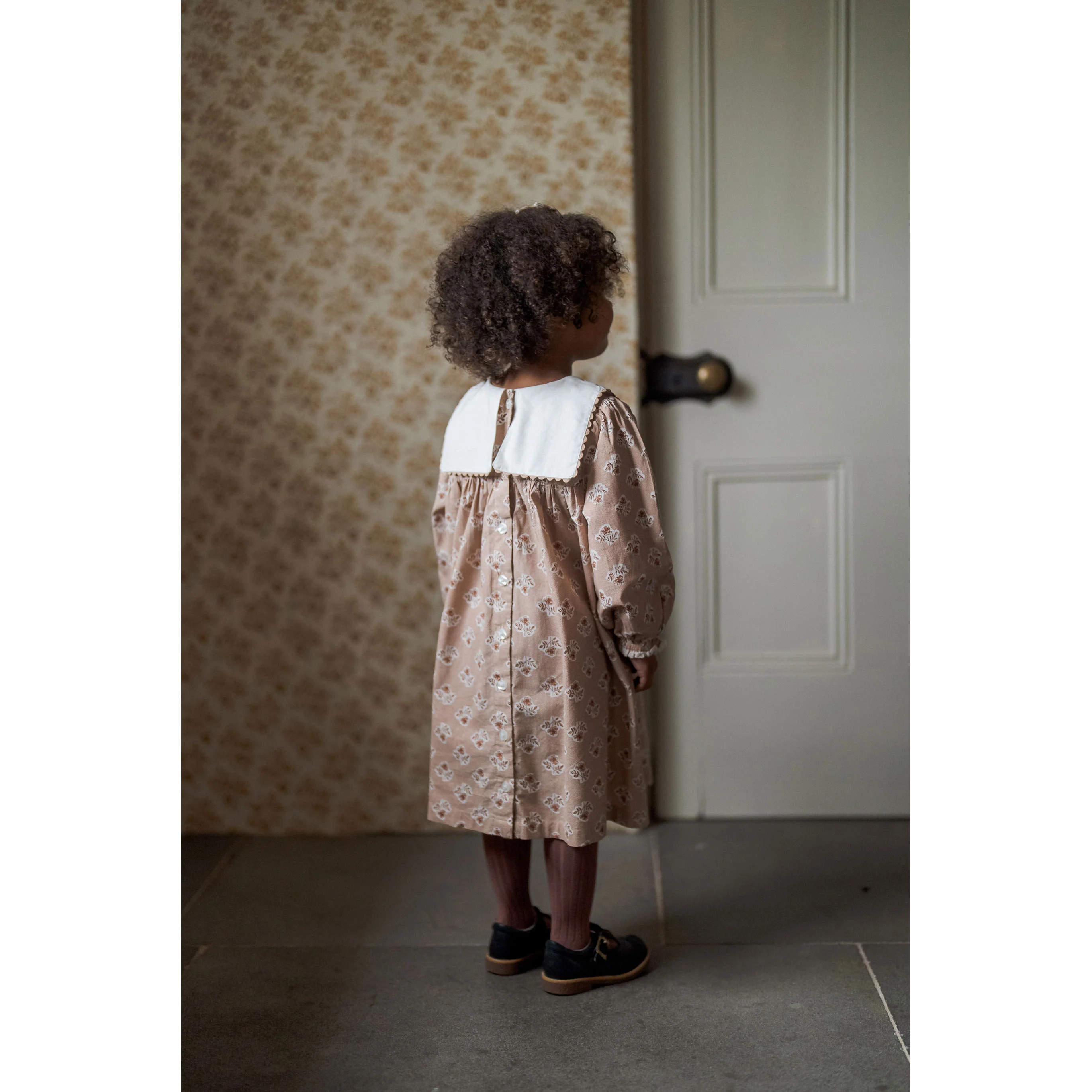 Little Cotton Clothes Hollyhock Floral Della Dress - Image 4