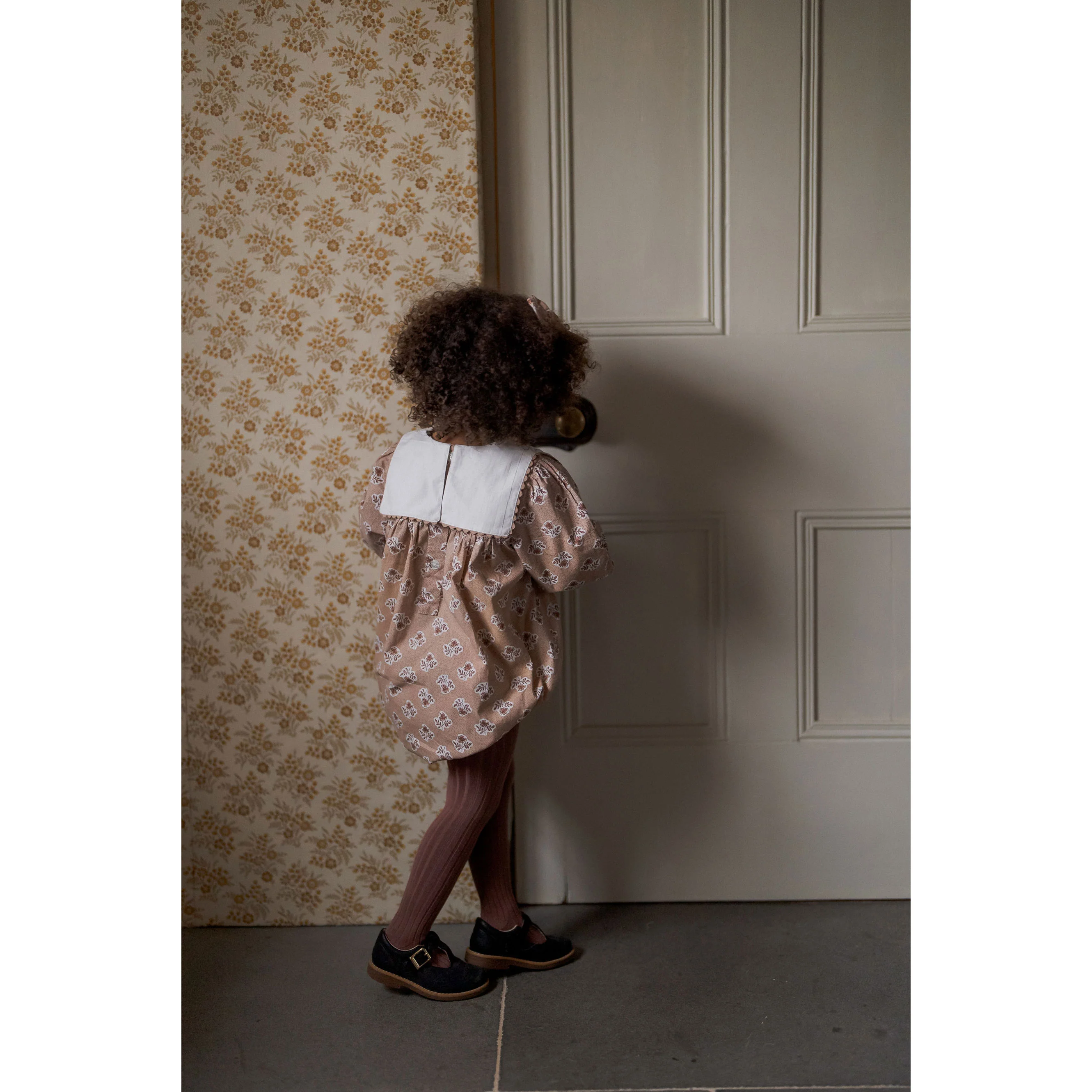 Little Cotton Clothes Hollyhock Floral Eliza Romper - Image 3
