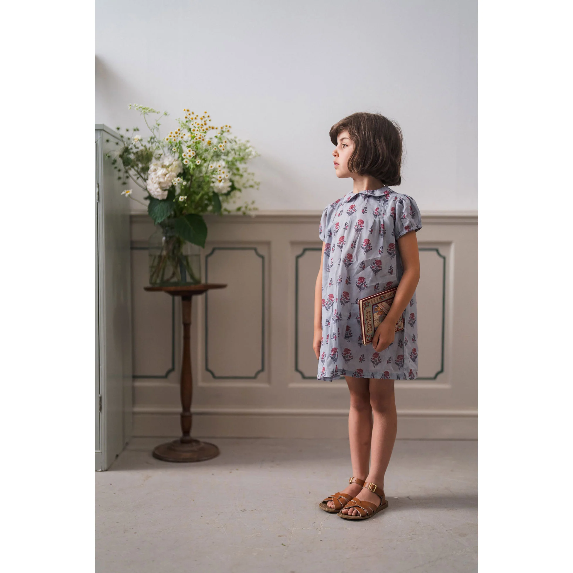 Little Cotton Clothes Juniper Floral Organic Mimi Dress - Image 3