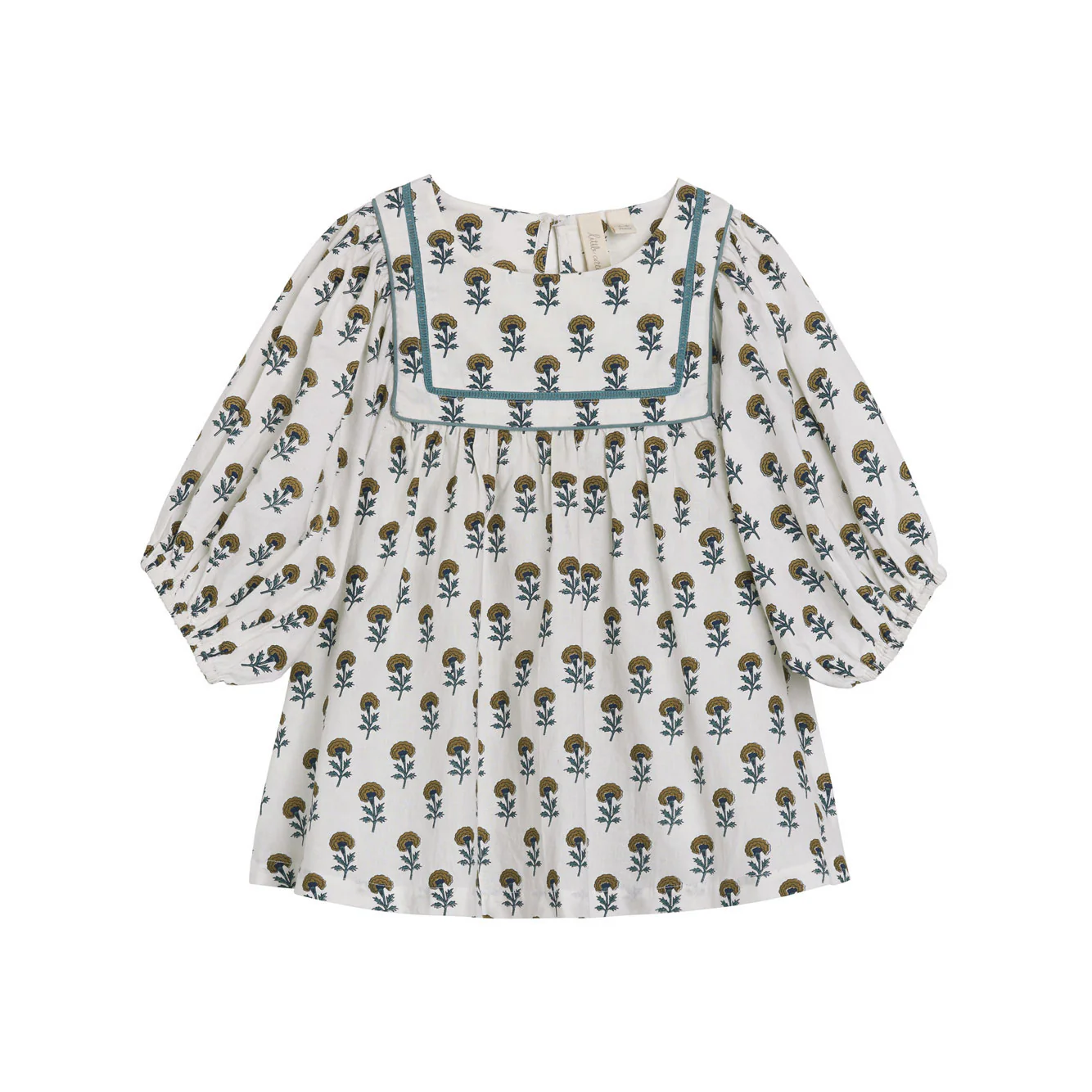 Little Cotton Clothes Marigold Floral Organic Aggie Blouse