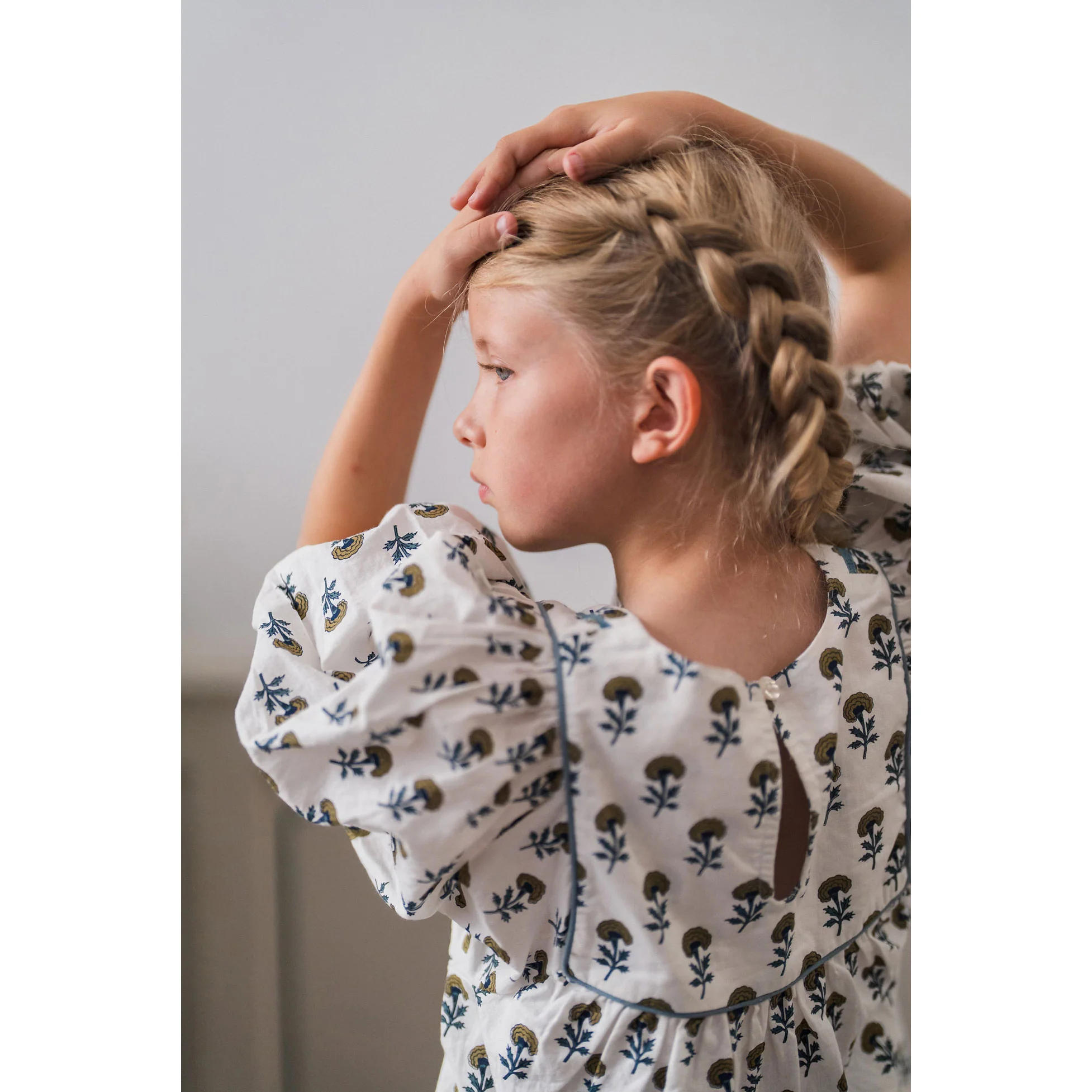 Little Cotton Clothes Marigold Floral Organic Aggie Blouse - Image 3