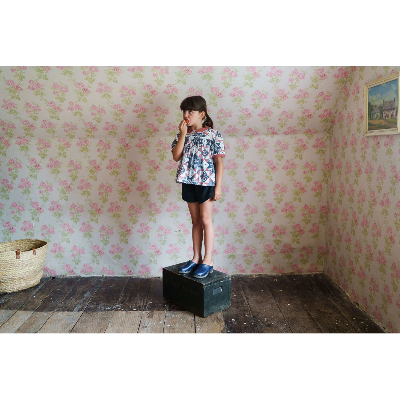 Little Cotton Clothes Patchwork Floral Juno Blouse - Image 2