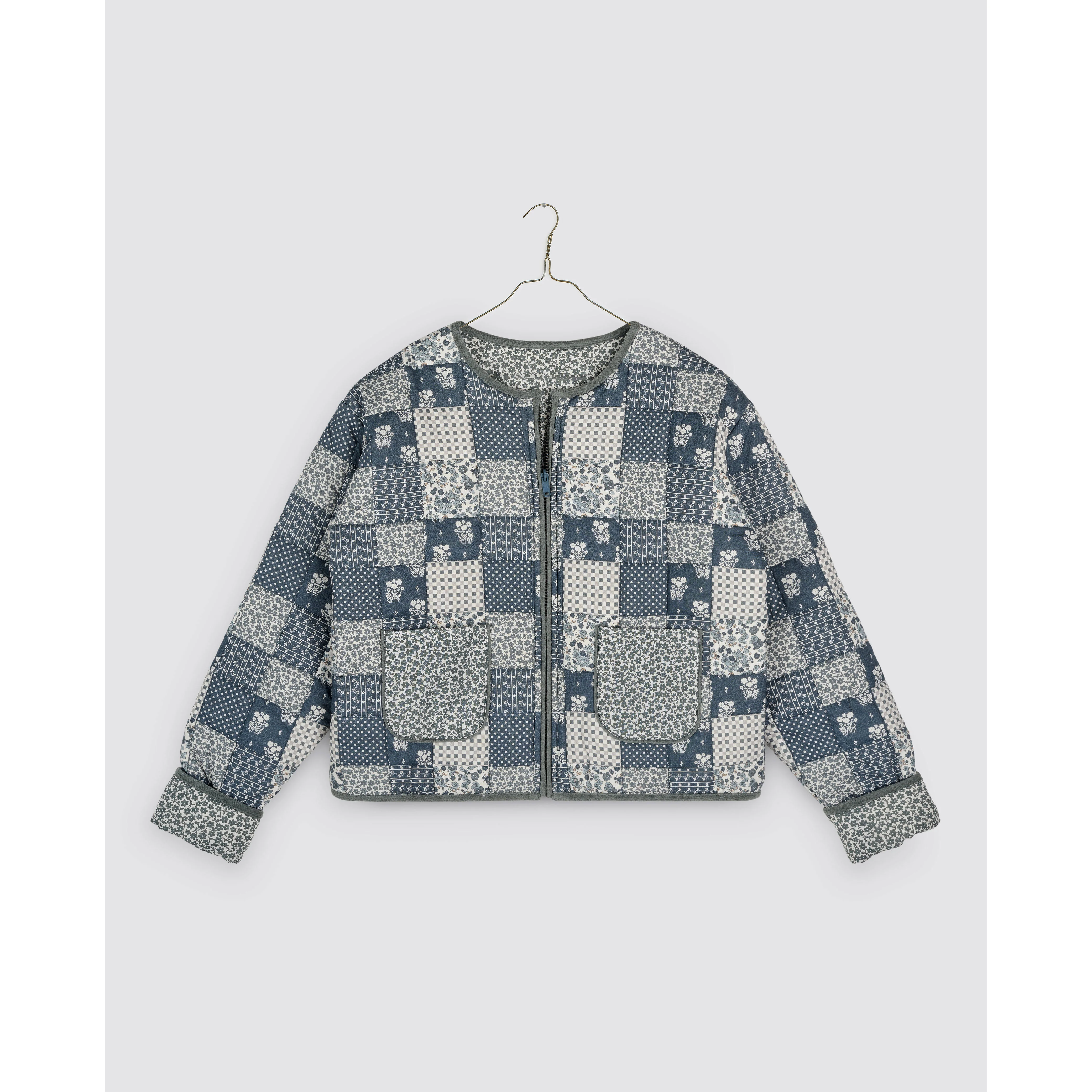 Little Cotton Clothes Patchwork Print Floral Jojo Women Coat