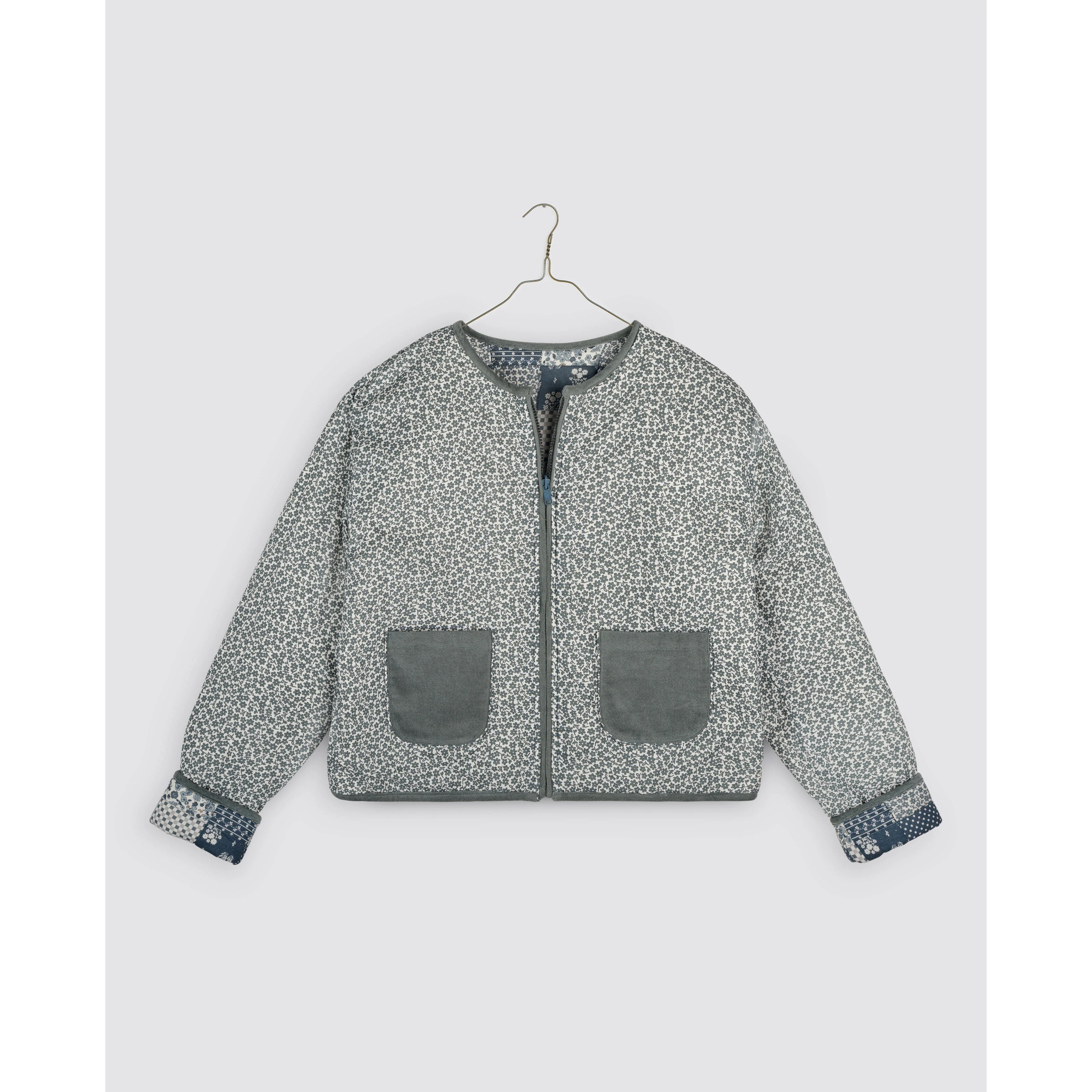 Little Cotton Clothes Patchwork Print Floral Jojo Women Coat - Image 2