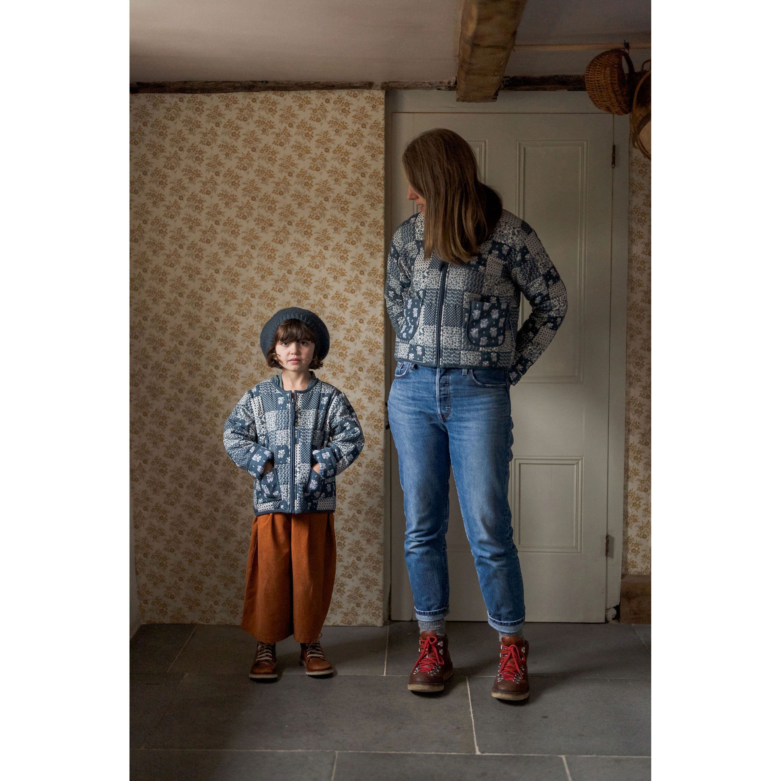 Little Cotton Clothes Patchwork Print Floral Jojo Women Coat - Image 3