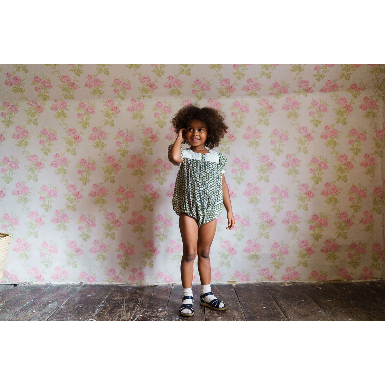 Little Cotton Clothes Pembroke Floral Luna Romper - Image 2