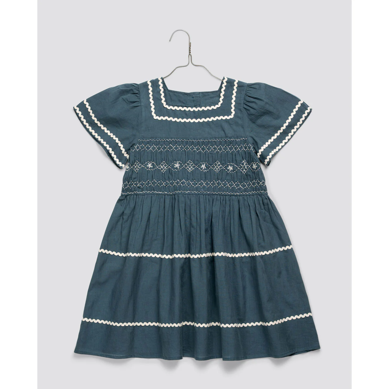 Little Cotton Clothes Pier Blue Penelope Smocked Dress
