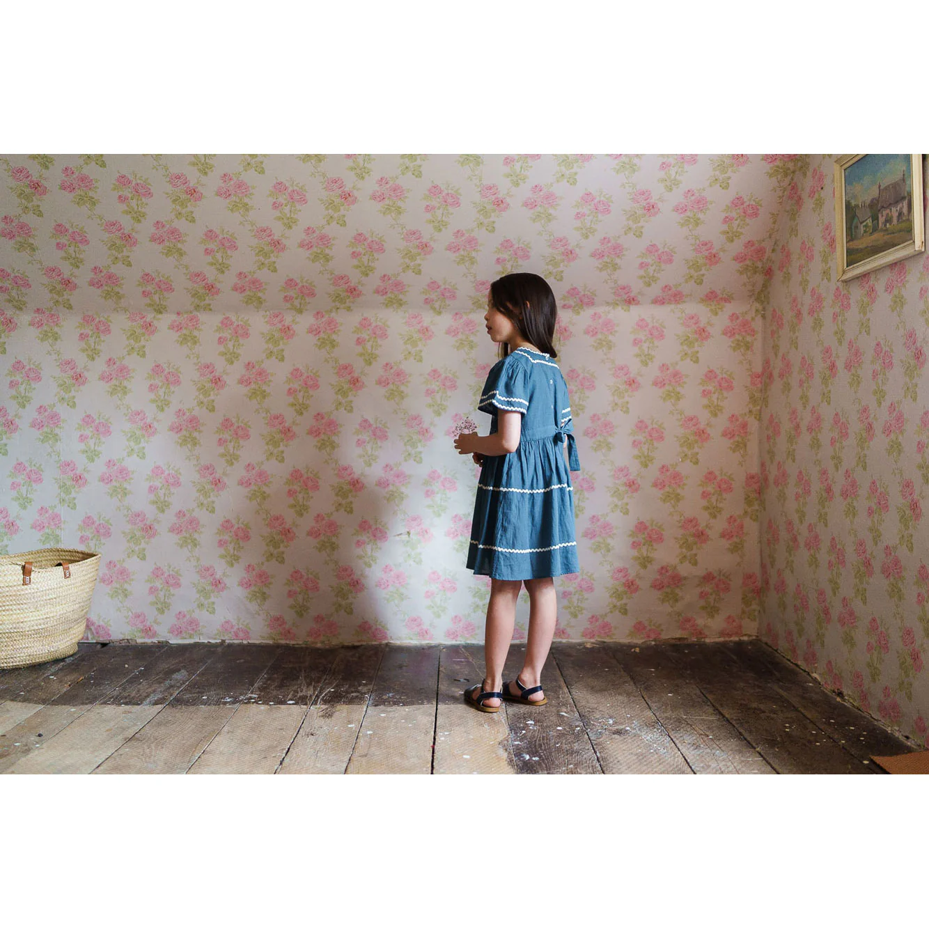 Little Cotton Clothes Pier Blue Penelope Smocked Dress - Image 3