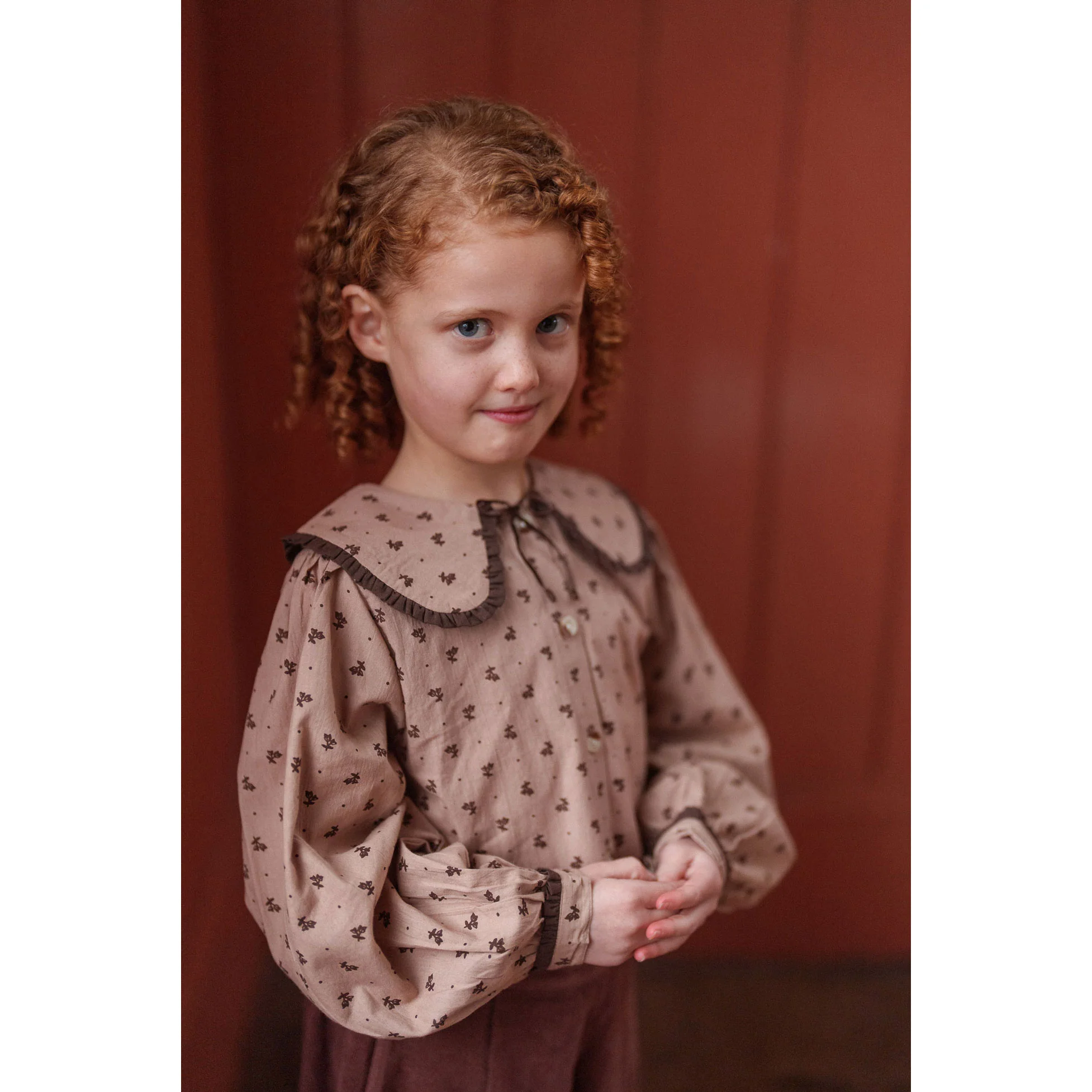 Little Cotton Clothes Rosehip Floral Helga Blouse - Image 2