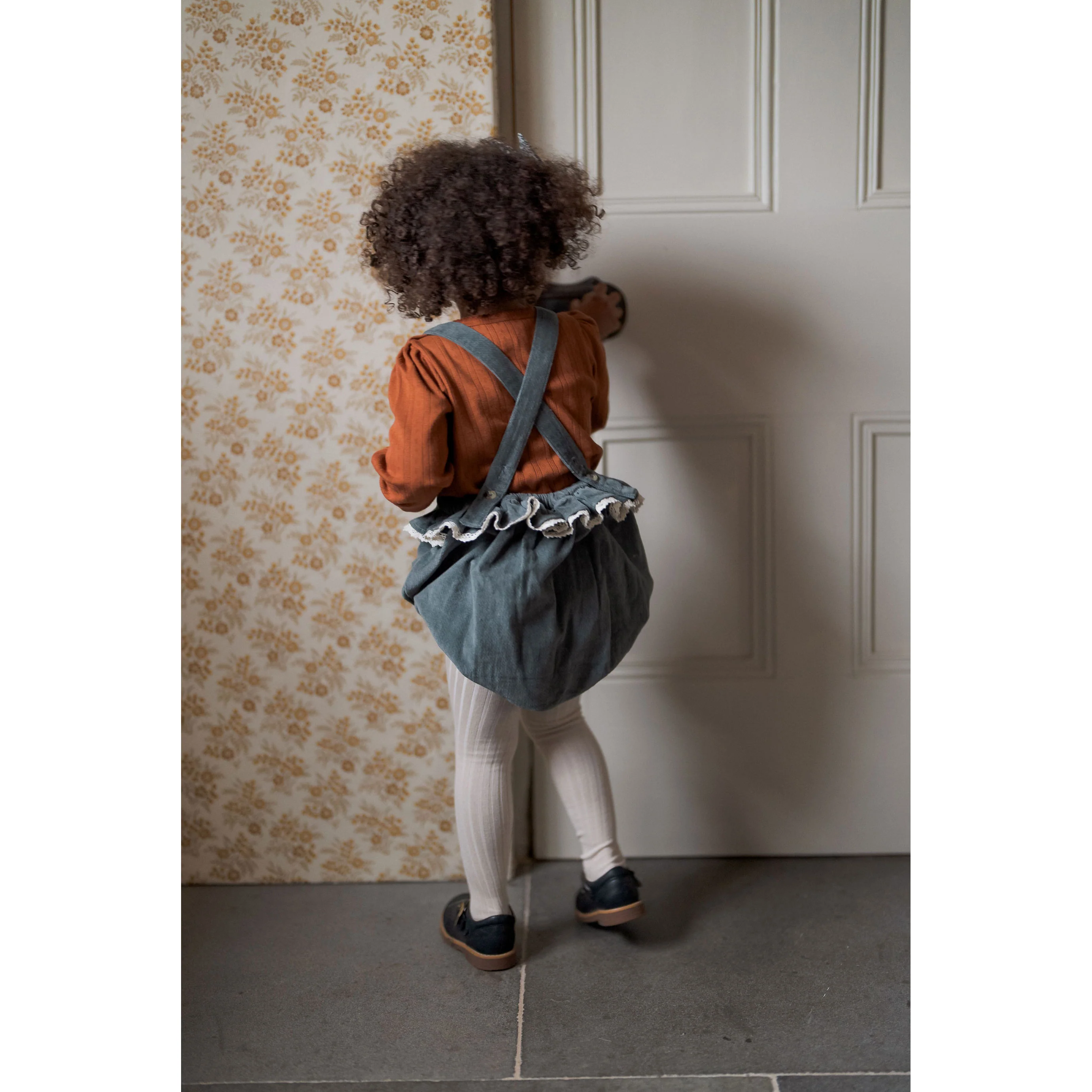 Little Cotton Clothes Russet Pointelle Tee - Image 3