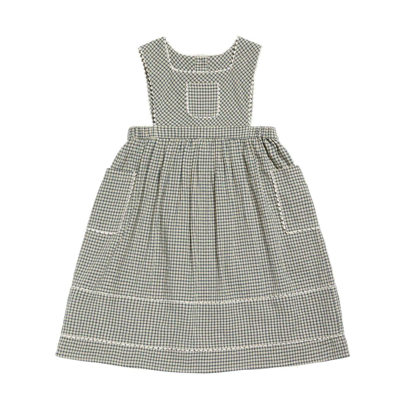 Little Cotton Clothes Rustic Check Dorothea Pinafore