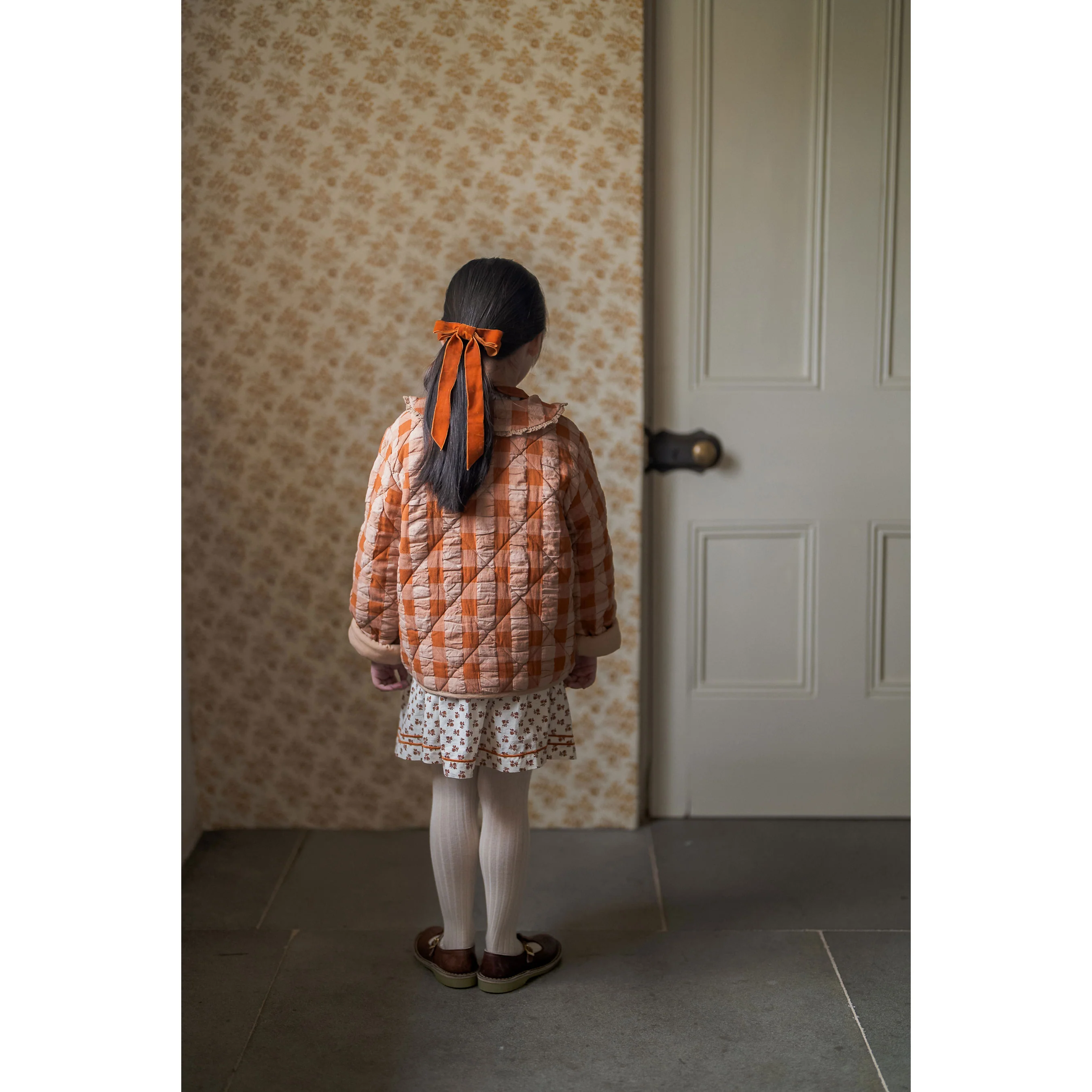 Little Cotton Clothes Seersucker Gingham Freya Jacket - Image 4