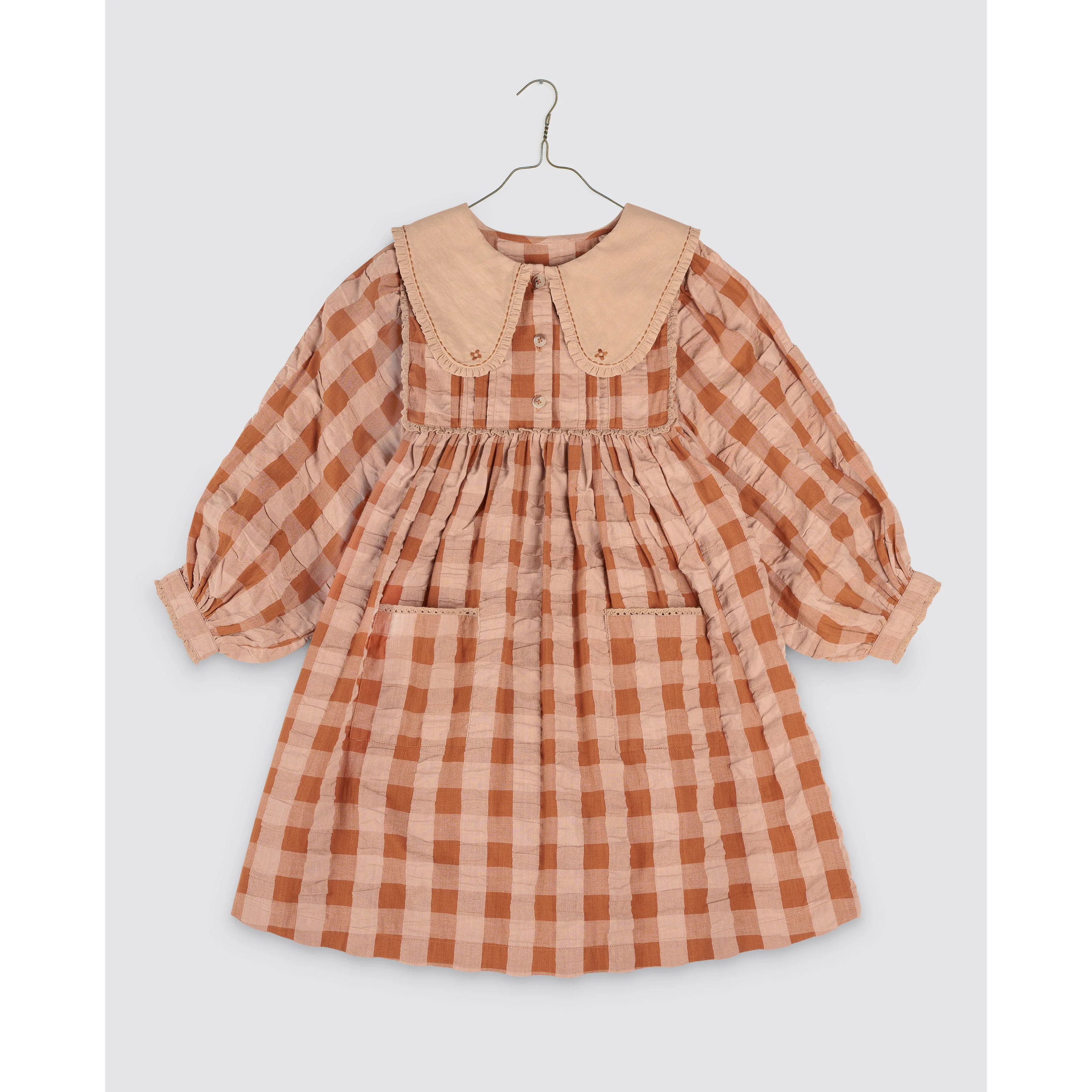 Little Cotton Clothes Seersucker Gingham Lottie Dress