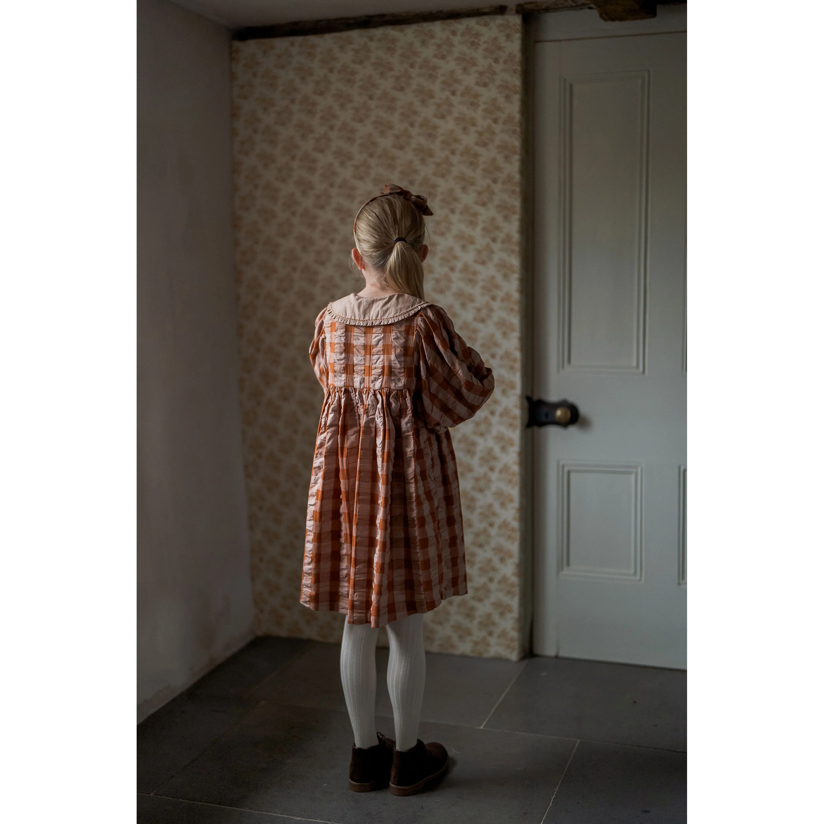 Little Cotton Clothes Seersucker Gingham Lottie Dress - Image 4