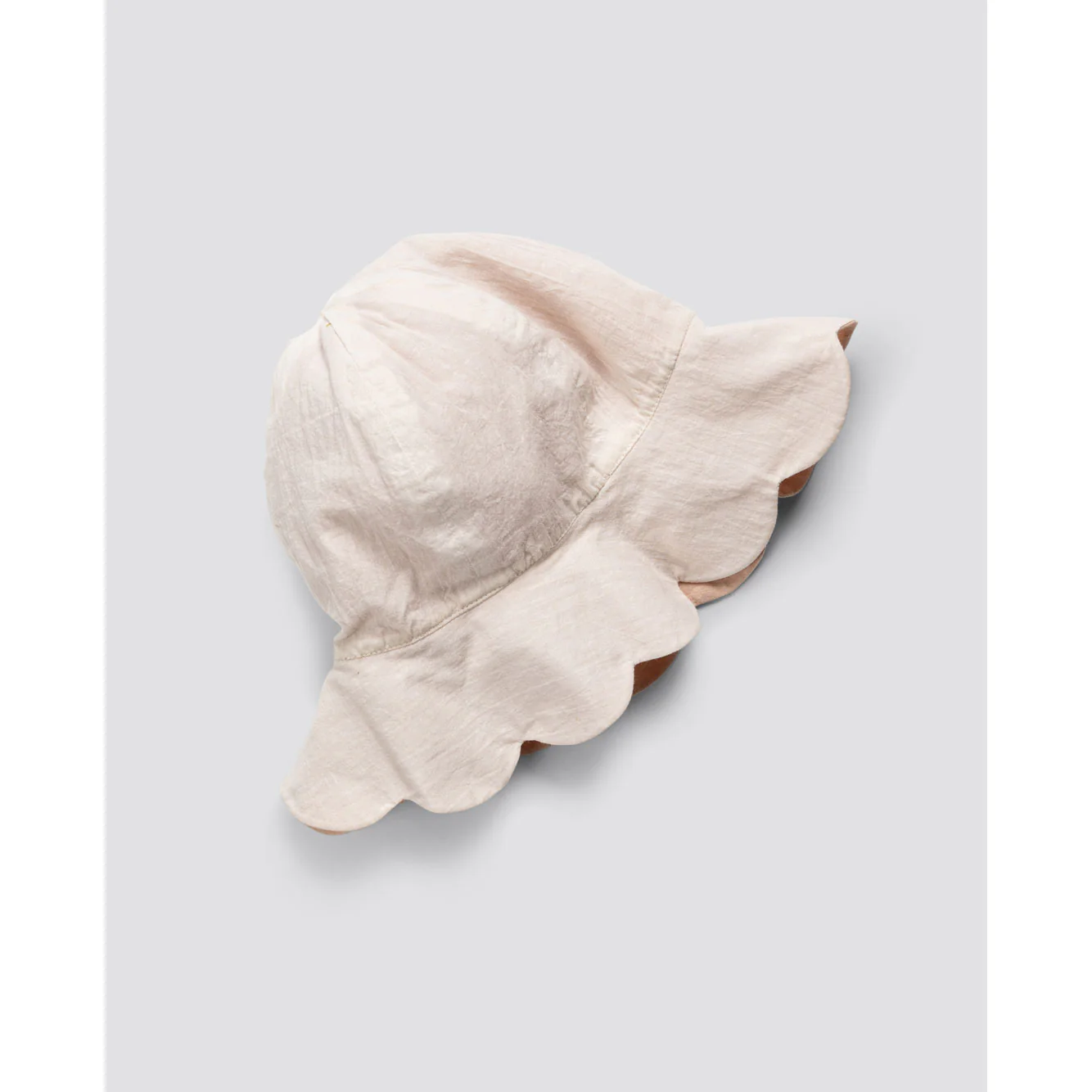 Little Cotton Clothes Shell/Powder Scalloped Hat