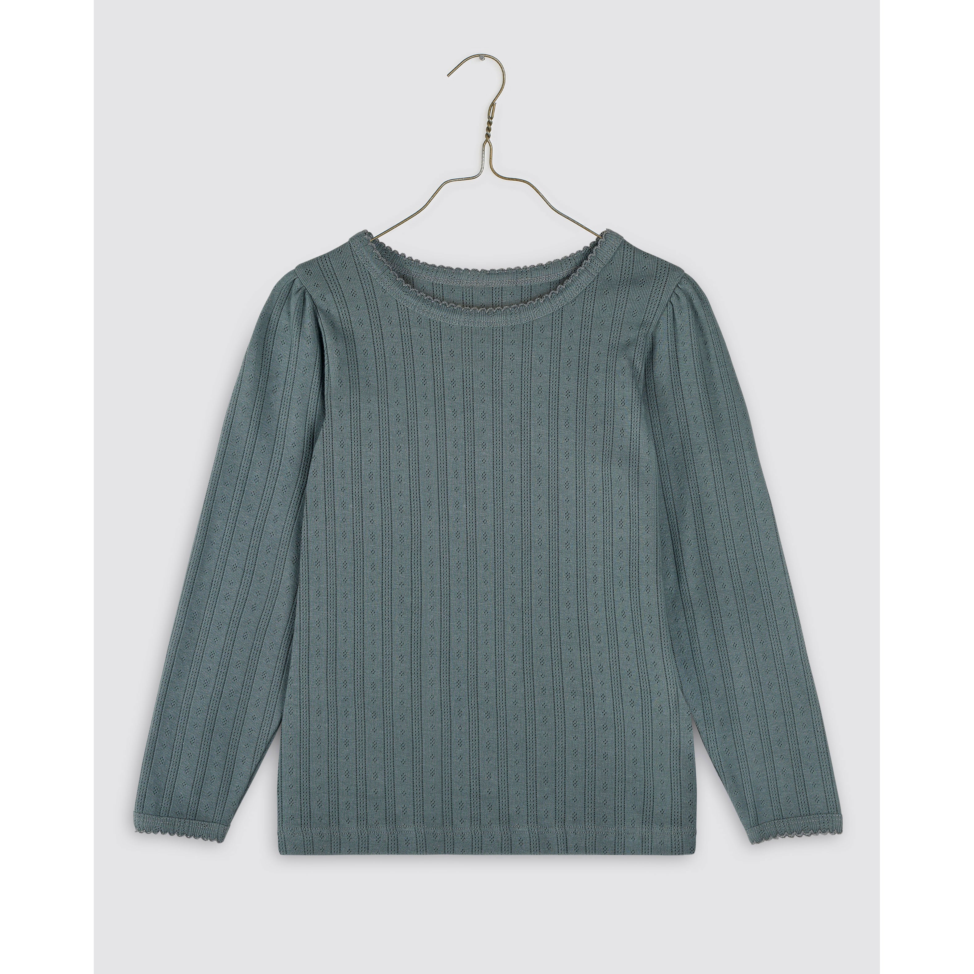 Little Cotton Clothes Slate Pointelle Tee