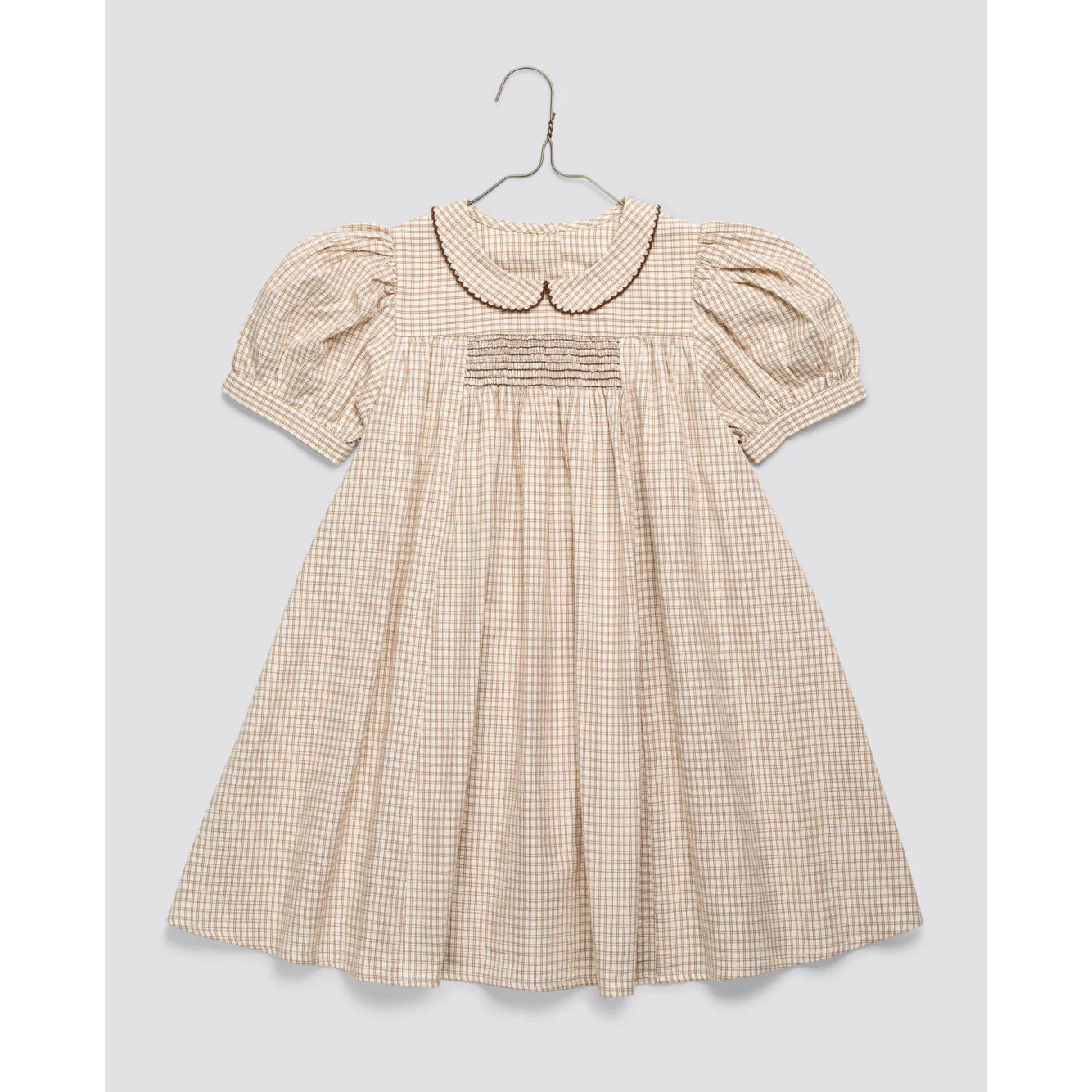 Little Cotton Clothes Straw Check Sally Dress