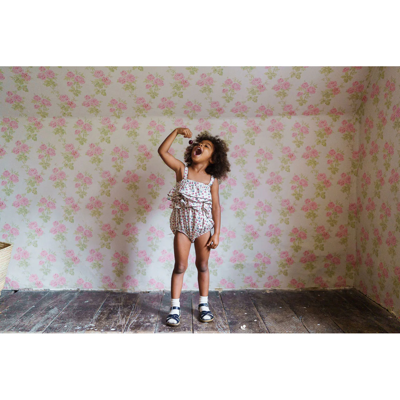 Little Cotton Clothes Sundae Floral Clarissa Romper - Image 2